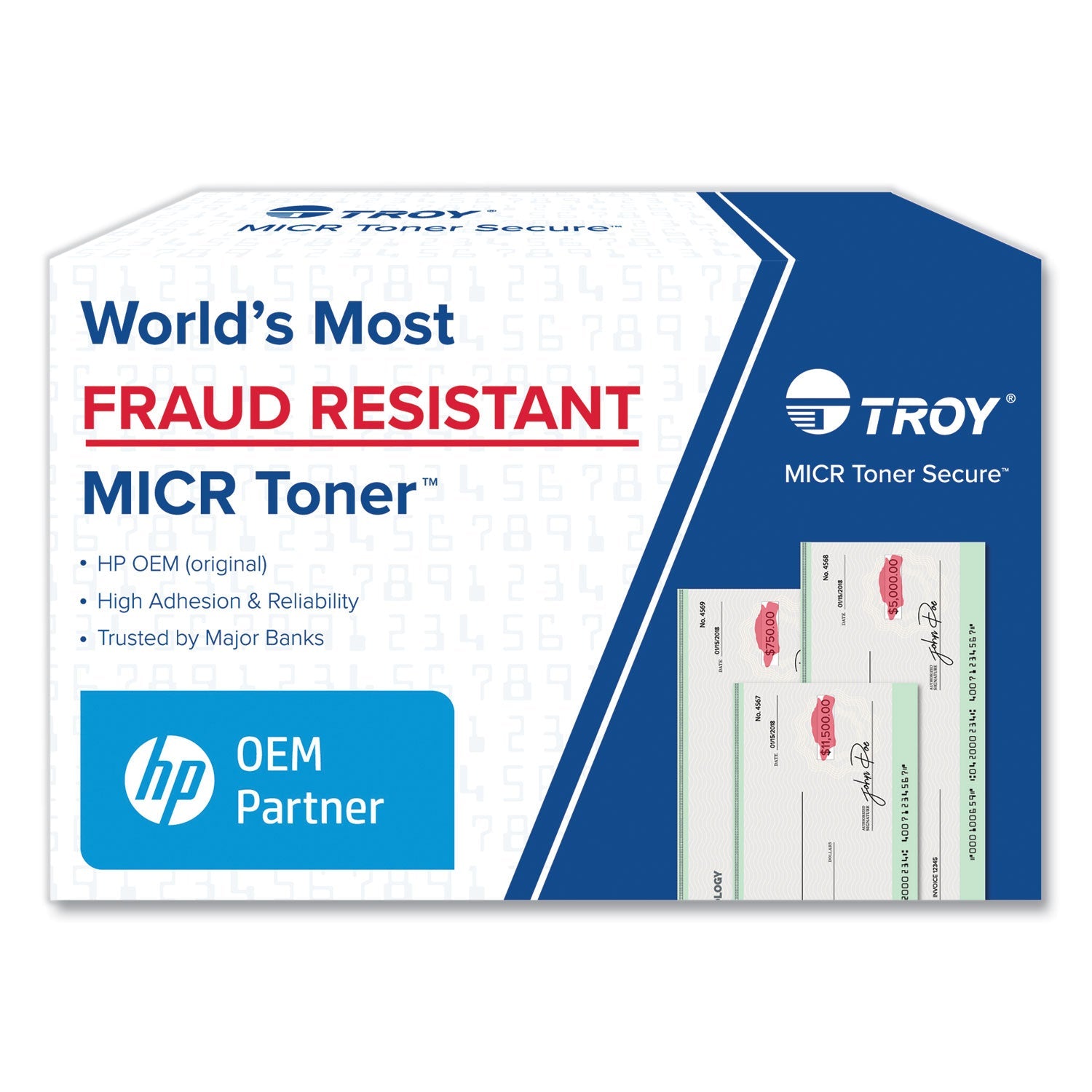 High-Yield MICR Toner Secure | 43X for HP