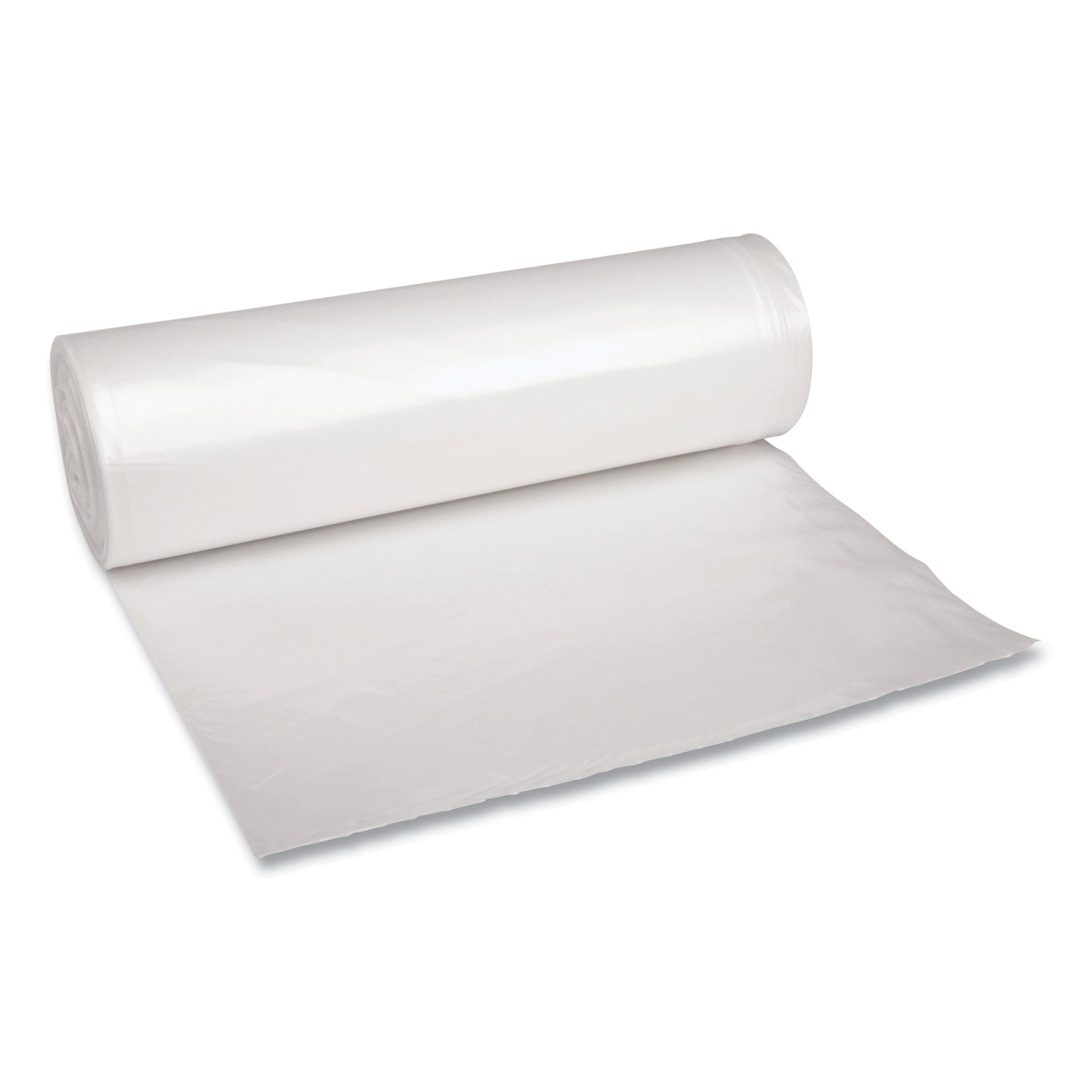 Recycled Low-Density Can Liners | 45 gal | Clear