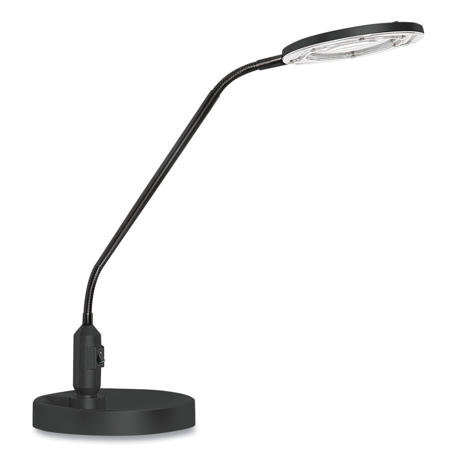 Clamp-On 3 Diopter LED Desktop Magnifier | Black