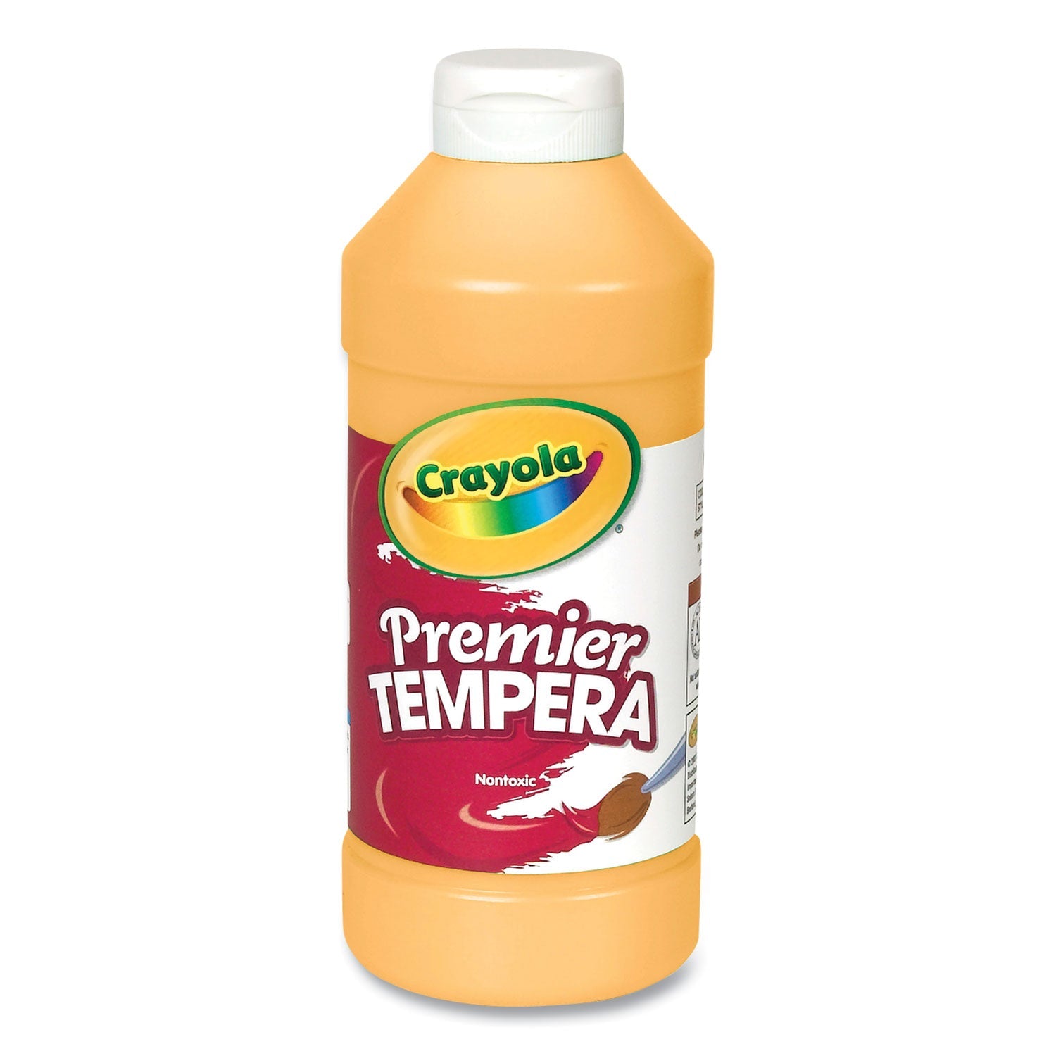 Crayola® Premier Tempera Paint, Peach, 16 Oz Bottle