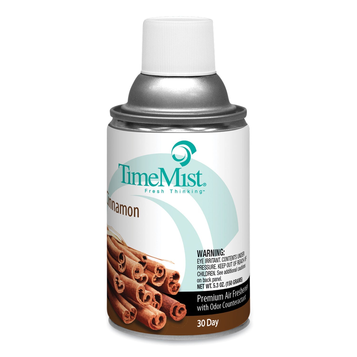 TimeMist® Premium Metered Air Freshener Refill, Cinnamon, 7.1 oz Aerosol Spray, 12/Carton
