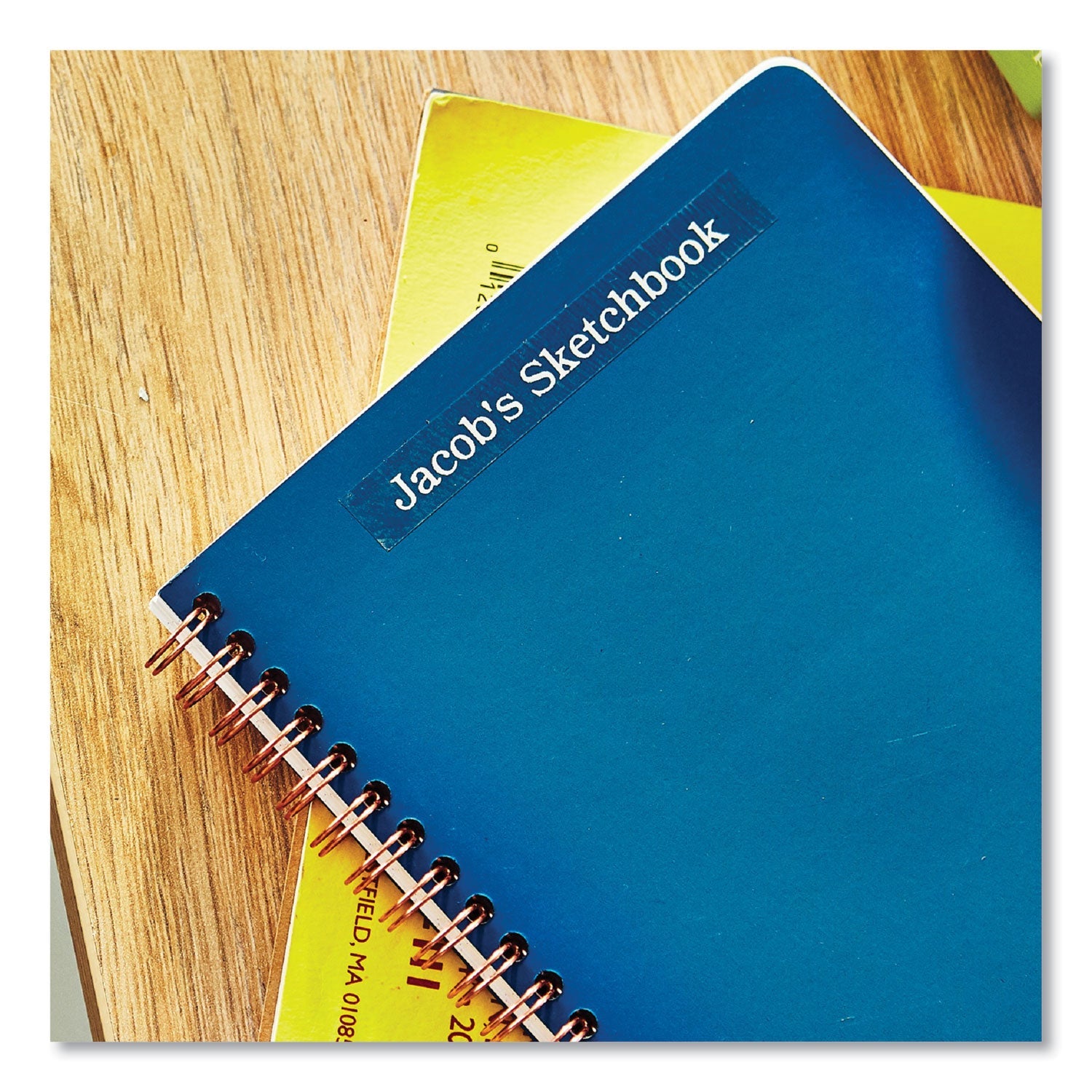 Brother P-Touch® Tze Standard Adhesive Laminated Labeling Tape, 0.7" X 26.2 Ft, White On Clear - Bloom Skins