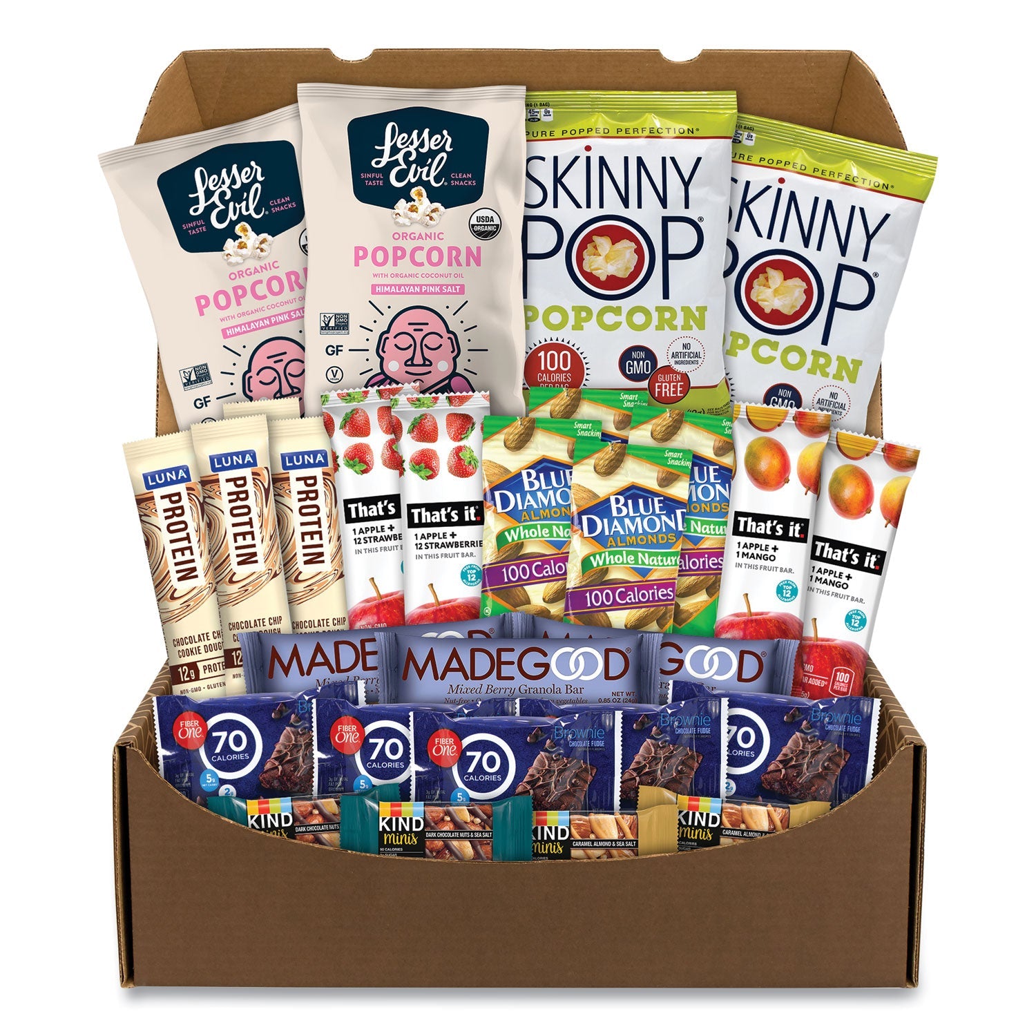 Snack Box Pros Low Calories Snack Box, 28 Assorted Snacks/Box