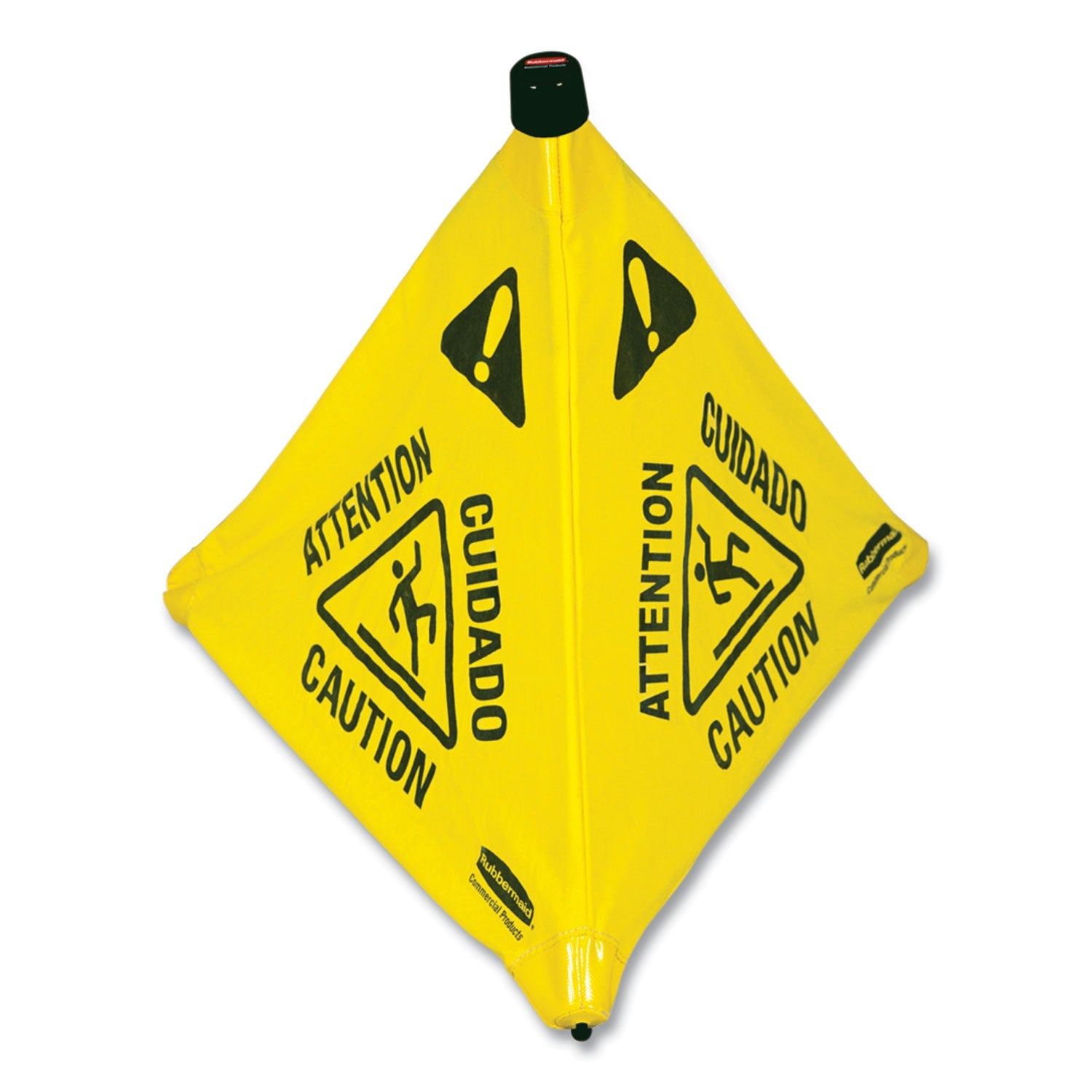 Rubbermaid® Commercial Multilingual Pop-Up Wet Floor Safety Cone, 21 X 21 X 30, Yellow