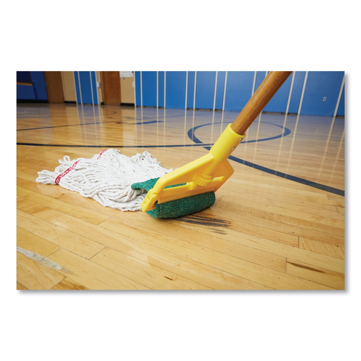 Rubbermaid® Commercial Invader Side-Gate Wood Wet-Mop Handle, 1" dia x 60", Natural, 12/Carton