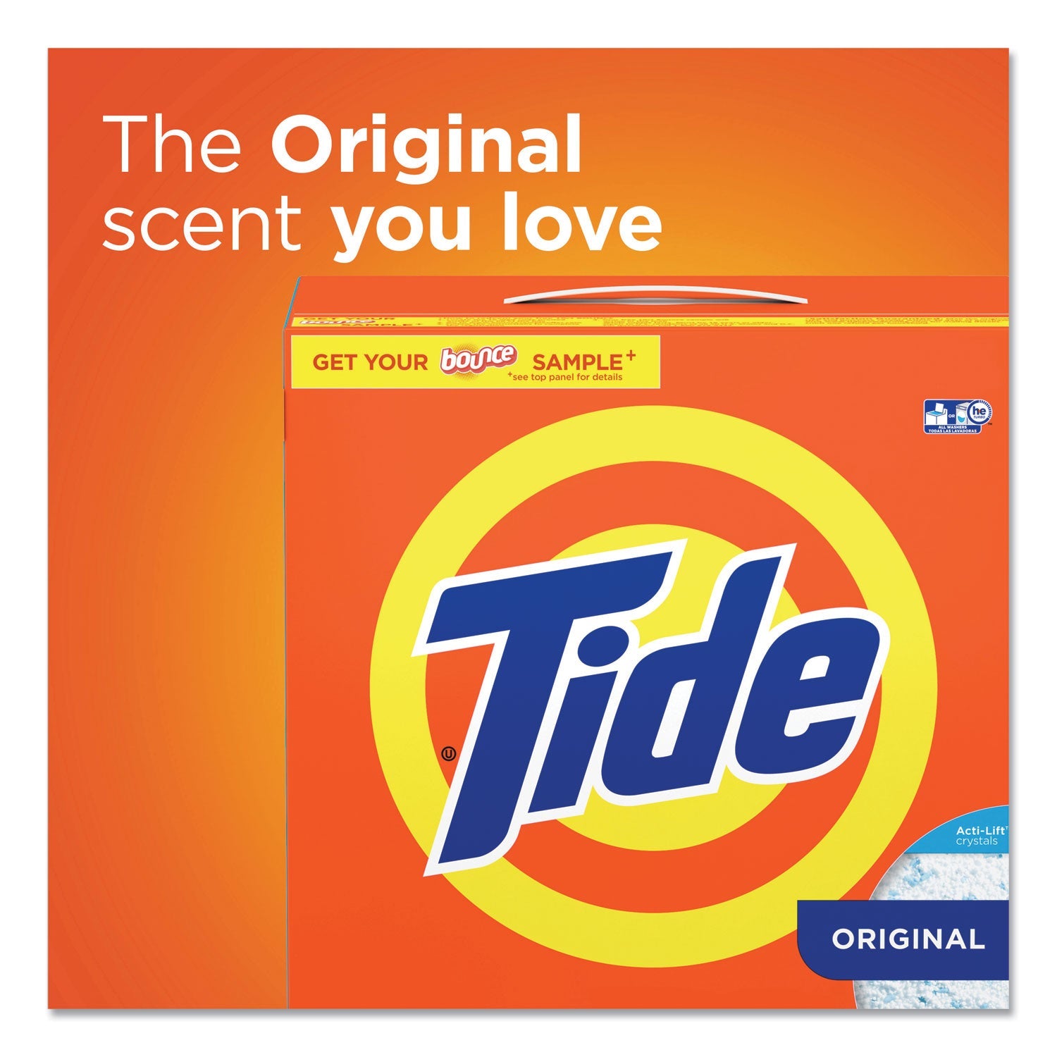 Tide® HE Laundry Detergent, Original Scent, Powder, 95 oz Box, 3/Carton - Bloom Skins