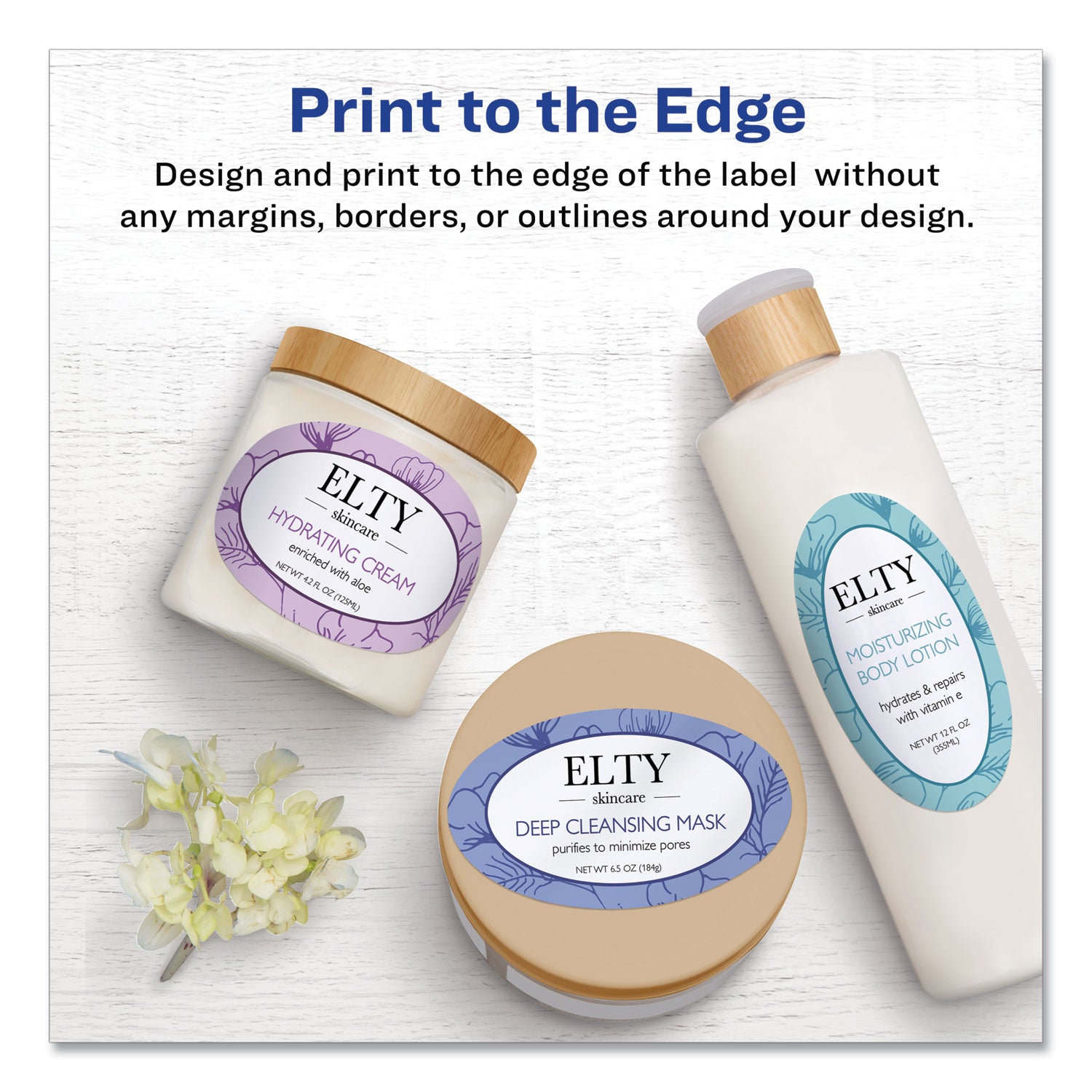 Avery® Oval Labels W/ Sure Feed And Easy Peel, 2 X 3.33, Glossy White, 80/pack