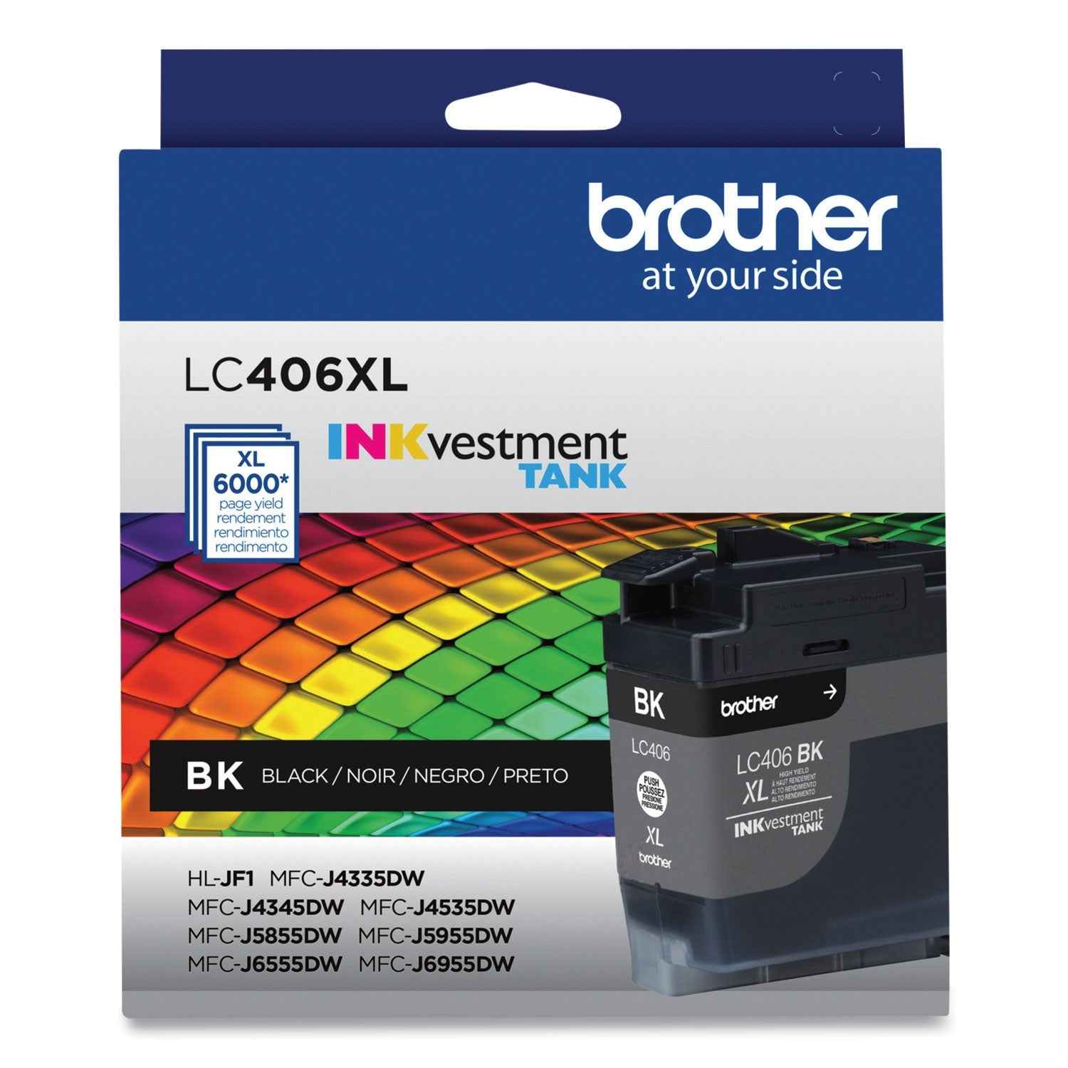 Brother Lc406xlbks Inkvestment High-Yield Ink, 6.000 Page-Yield, Black