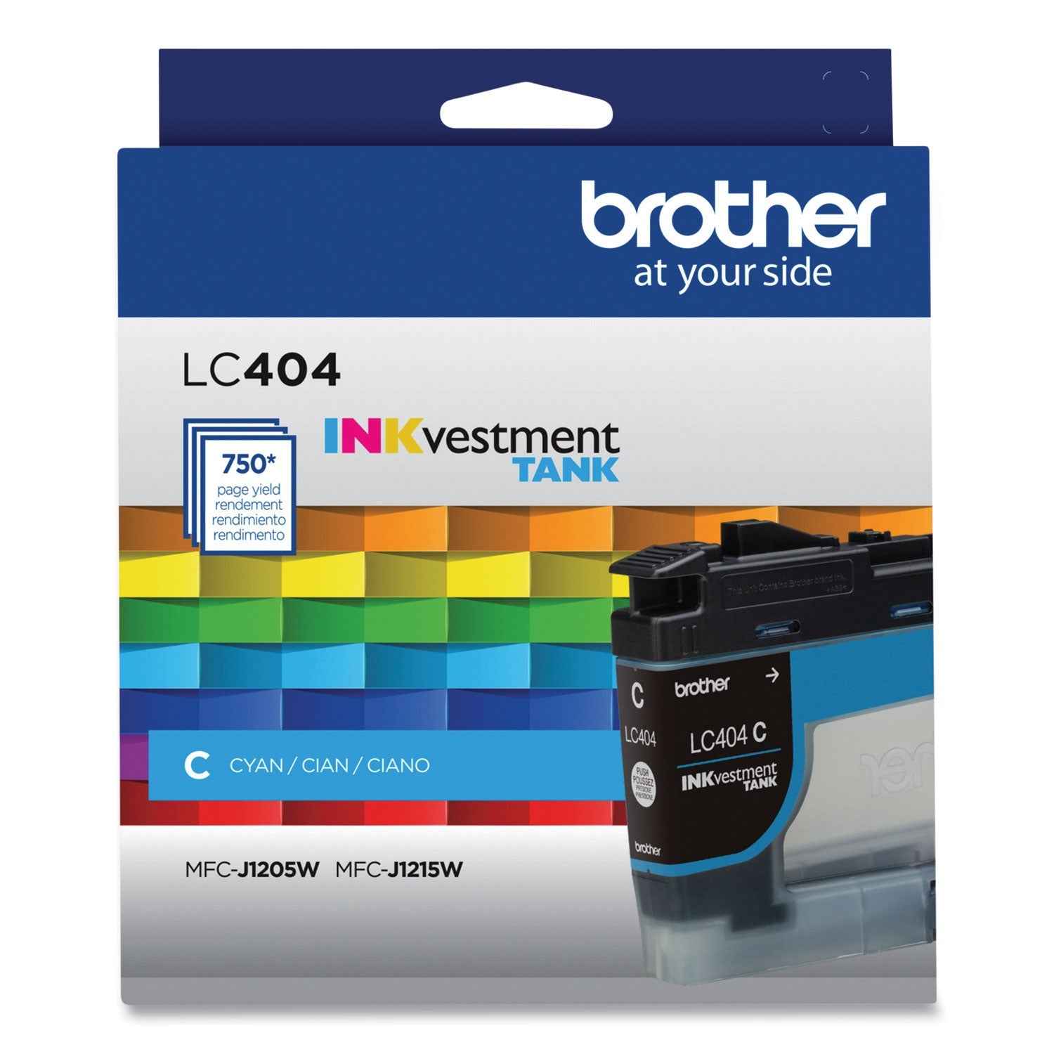 Brother Lc404cs Inkvestment Ink, 750 Page-Yield, Cyan
