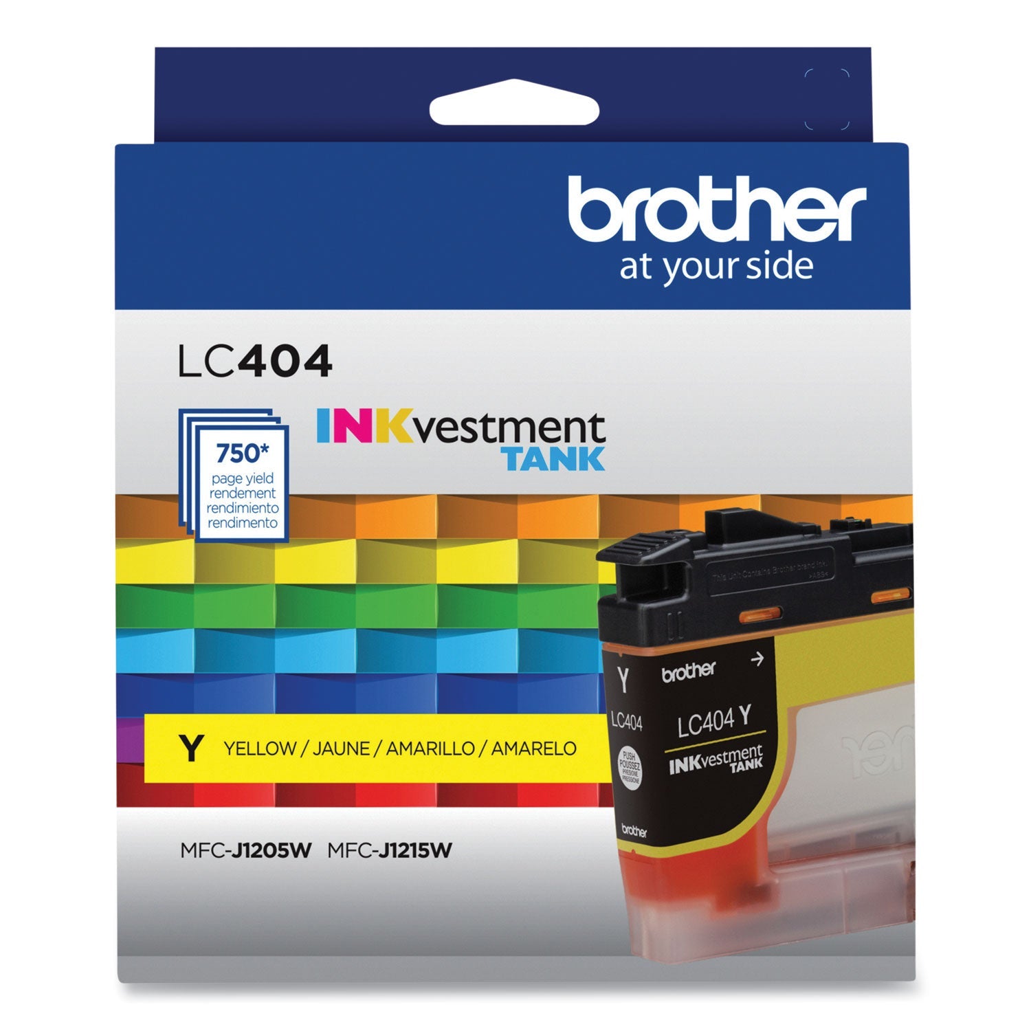 Yellow INKvestment Ink | 750-Yield, Brother LC404YS
