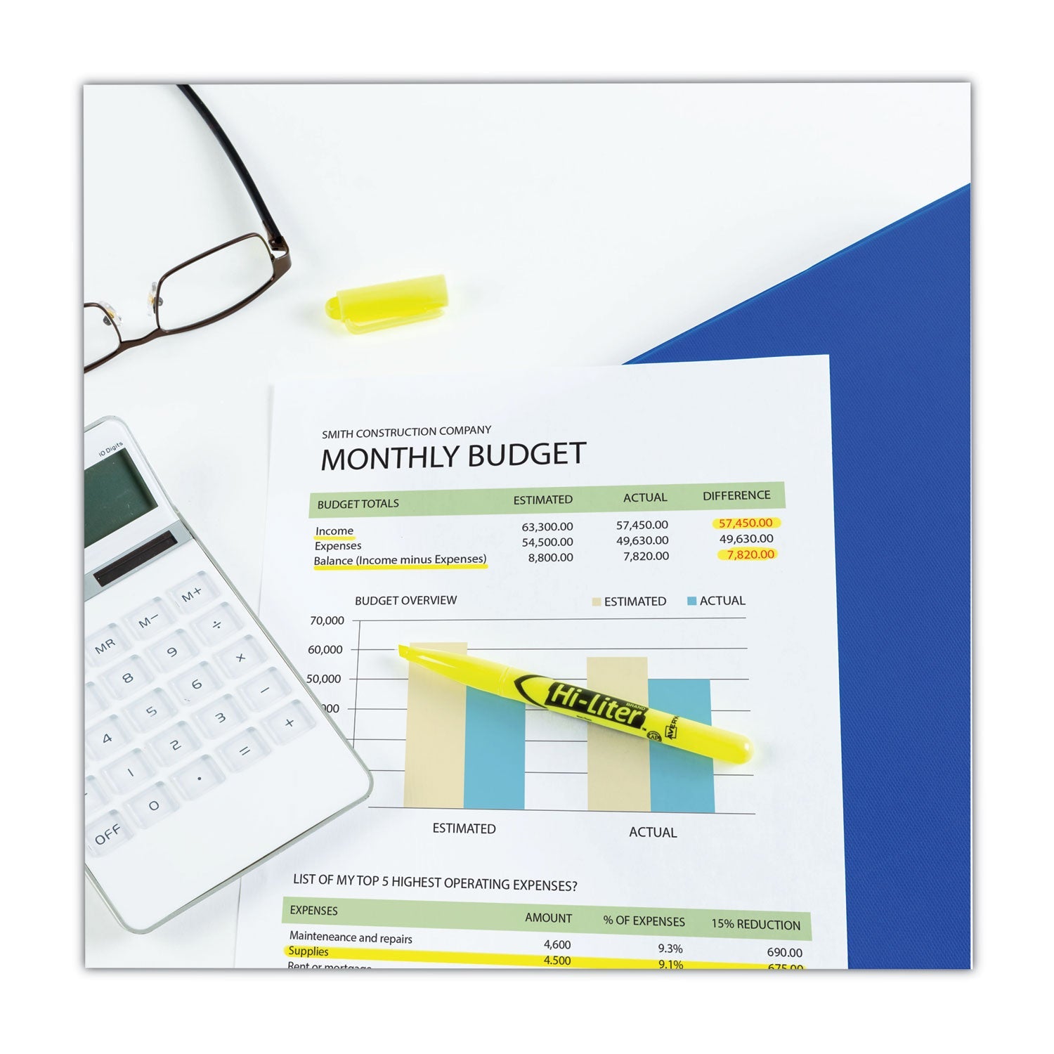 Avery® Hi-Liter Pen-Style Highlighters, Fluorescent Yellow Ink, Chisel Tip, Yellow/black Barrel, Dozen