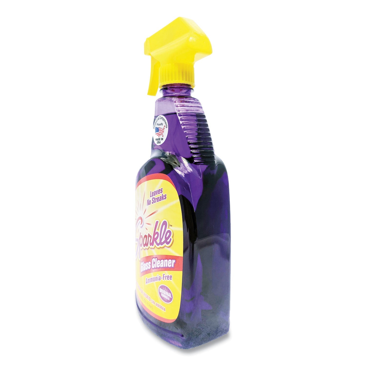 Sparkle Glass Cleaner, 33.8 Oz Spray Bottle, 12/carton