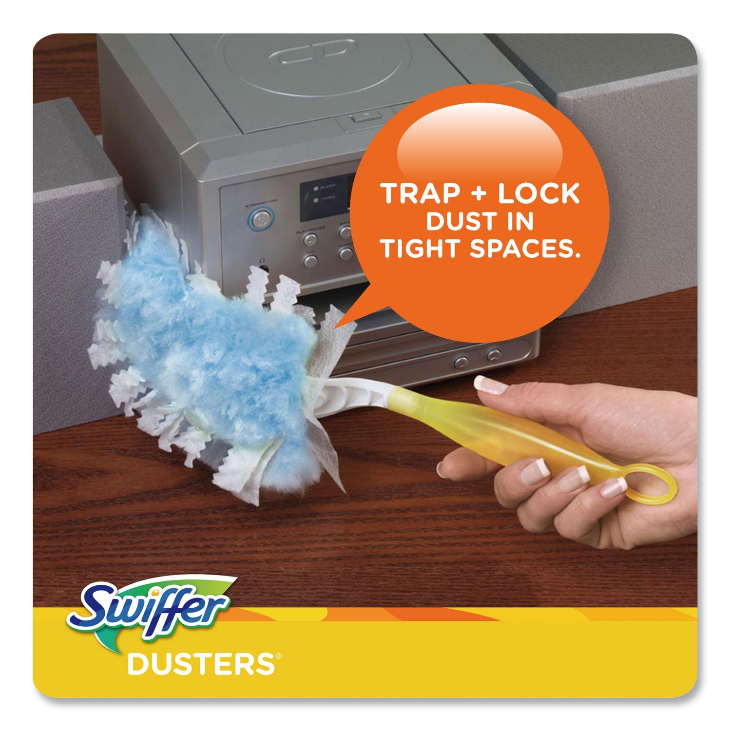 Swiffer® Refill Dusters, Dust Lock Fiber, Light Blue, Unscented, 10/box, 4 Box/carton