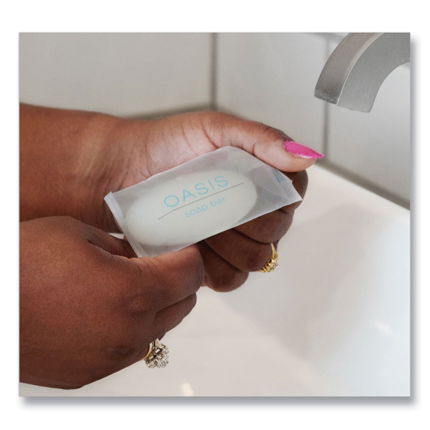 Oasis Soap Bar, Clean Scent, 0.6 Oz, 500/carton