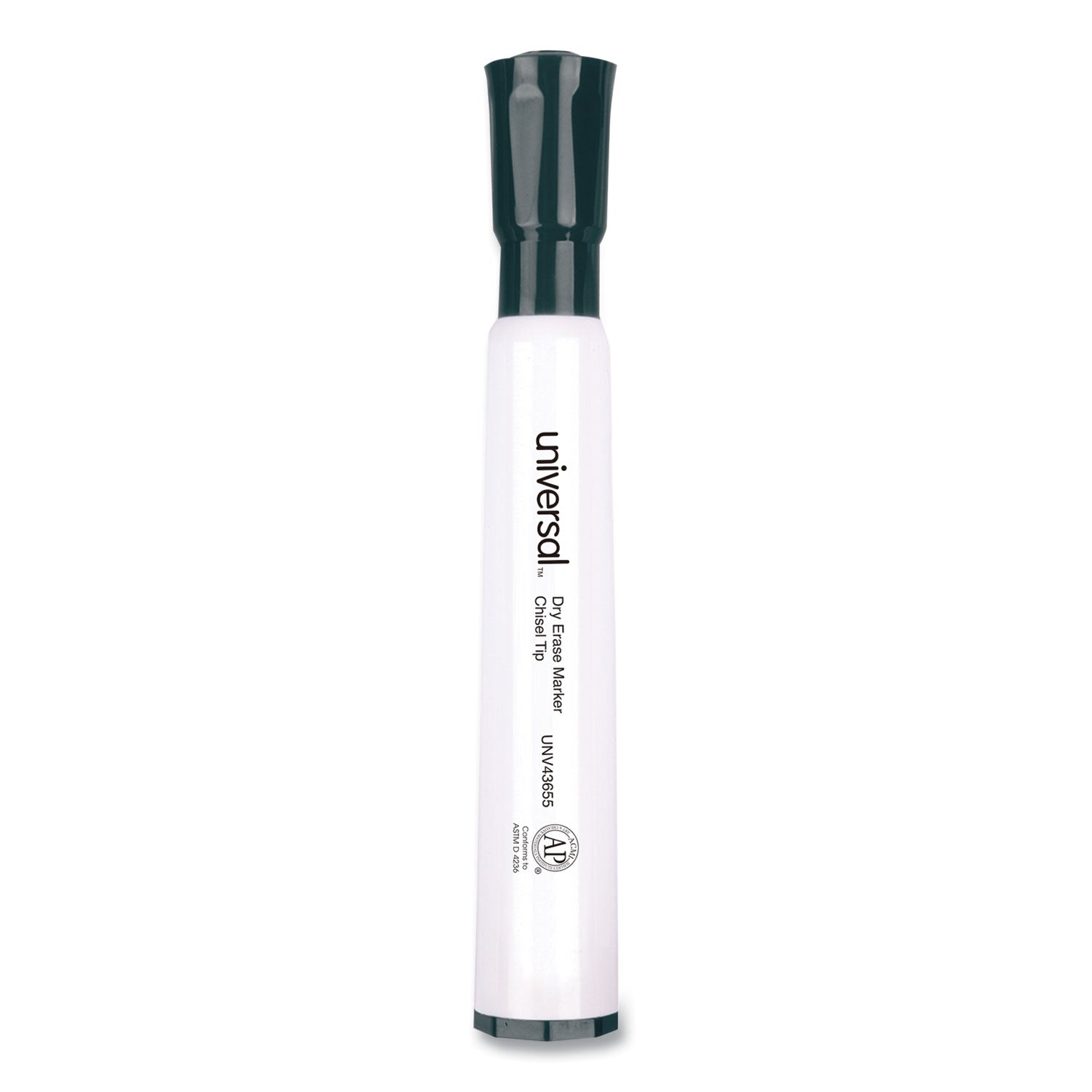 Universal™ Dry Erase Marker Value Pack, Broad Chisel Tip, Black, 36/pack