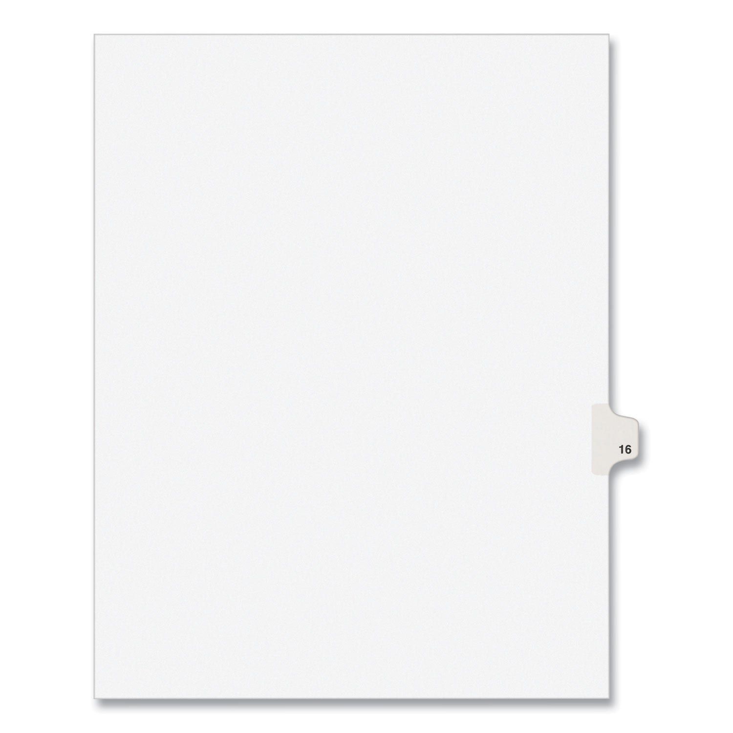 Legal Exhibit Dividers | Avery® 10-Tab, No. 16