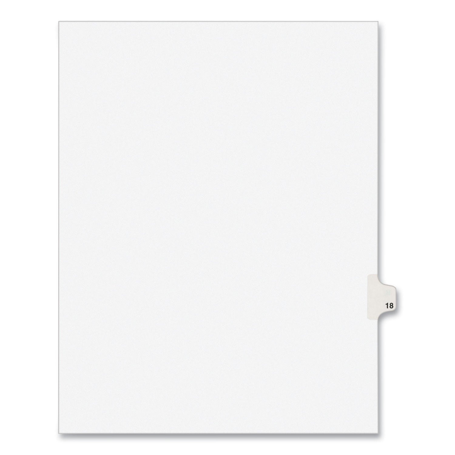 Legal Exhibit Dividers | Avery® 10-Tab, No. 18