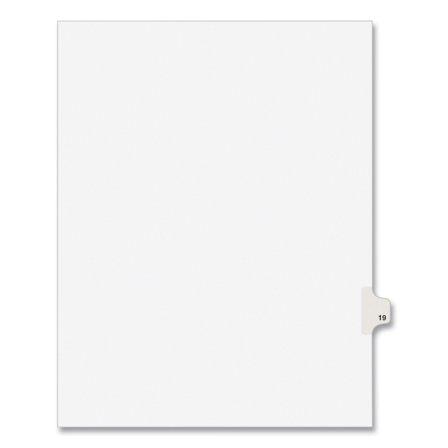 Legal Exhibit Dividers | Avery® 10-Tab, No. 19