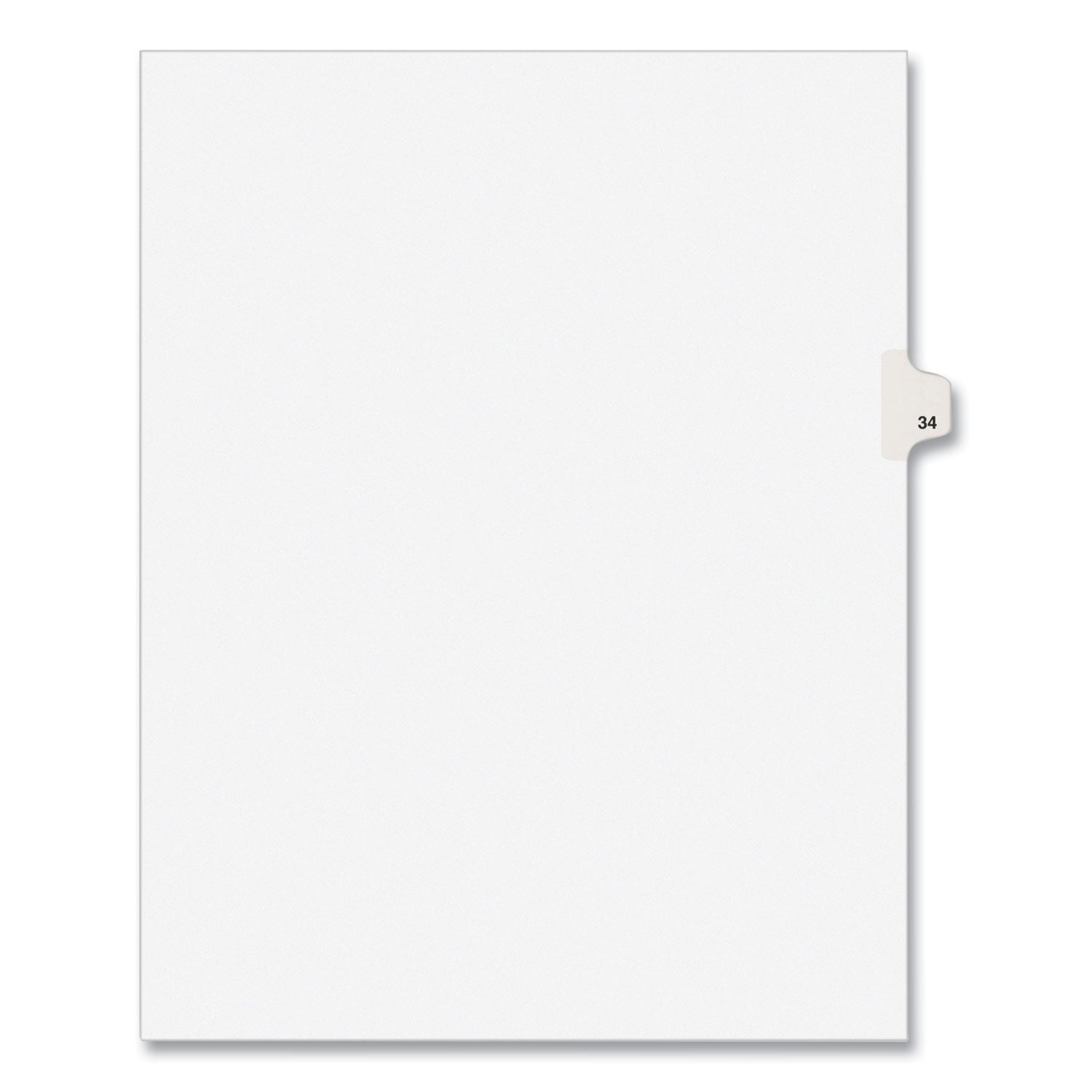Preprinted Legal Exhibit Side Tab Dividers | 10-Tab