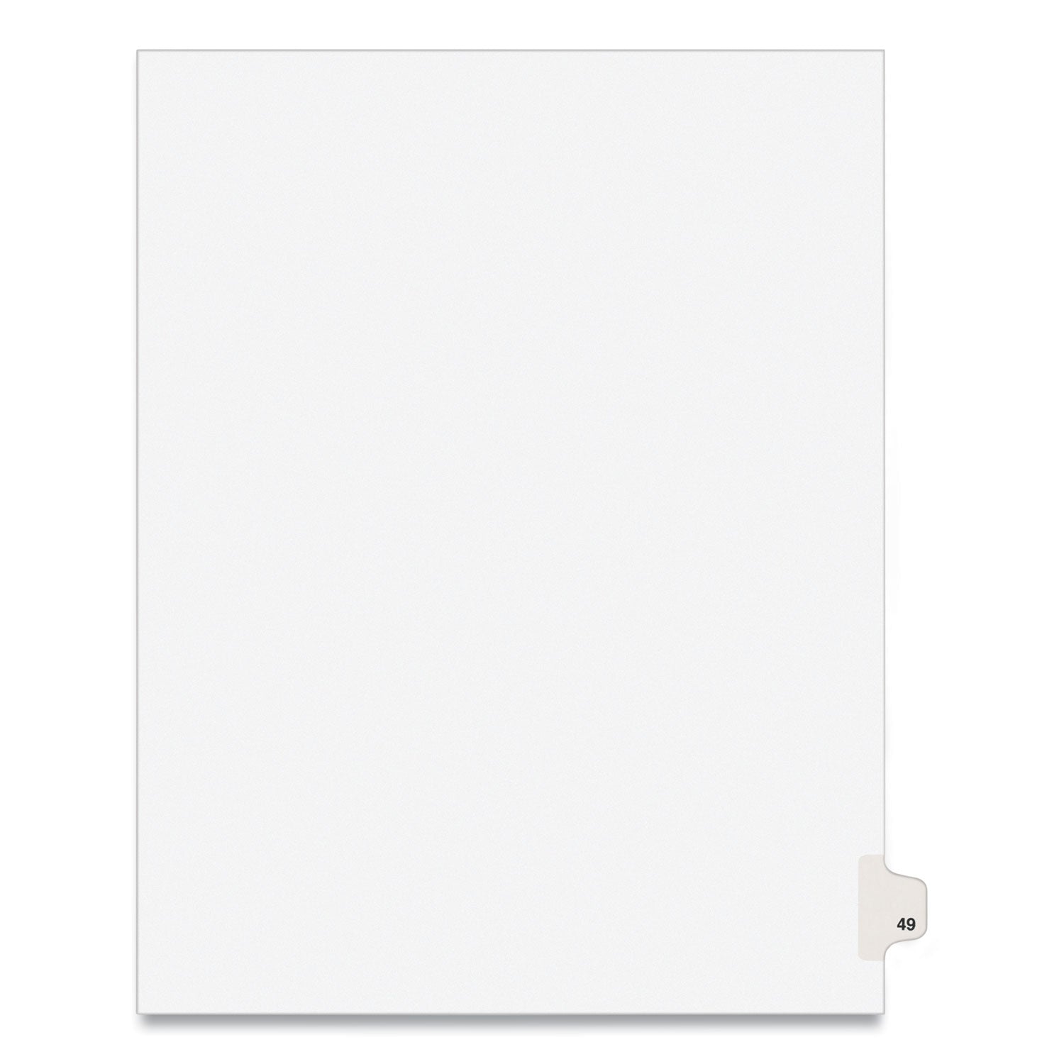 Preprinted Legal Exhibit Side Tab Dividers | 10-Tab