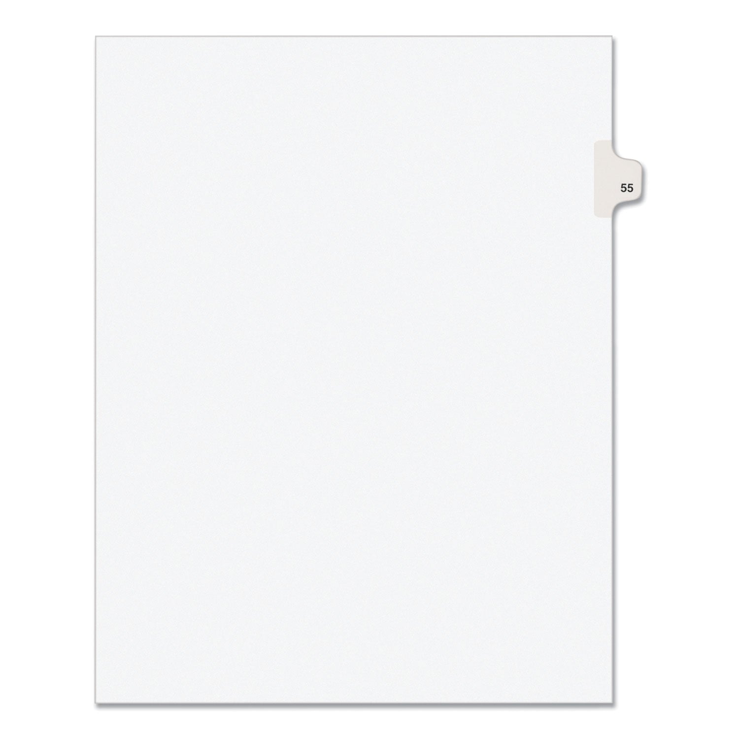 Preprinted Legal Exhibit Side Tab Dividers | 10-Tab