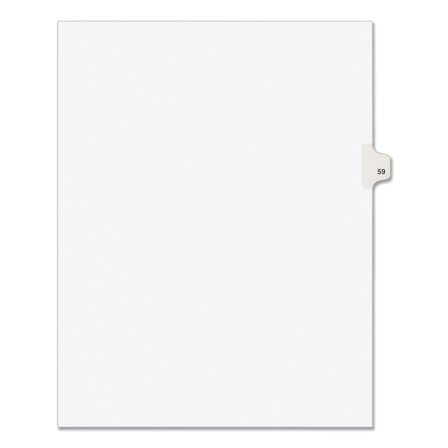 Preprinted Legal Exhibit Side Tab Dividers | 10-Tab