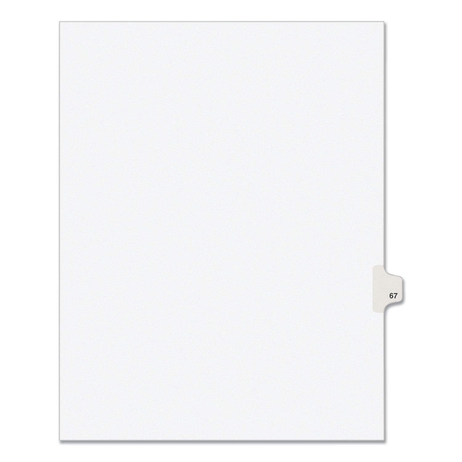 Legal Exhibit Dividers | Avery® 10-Tab, No. 67