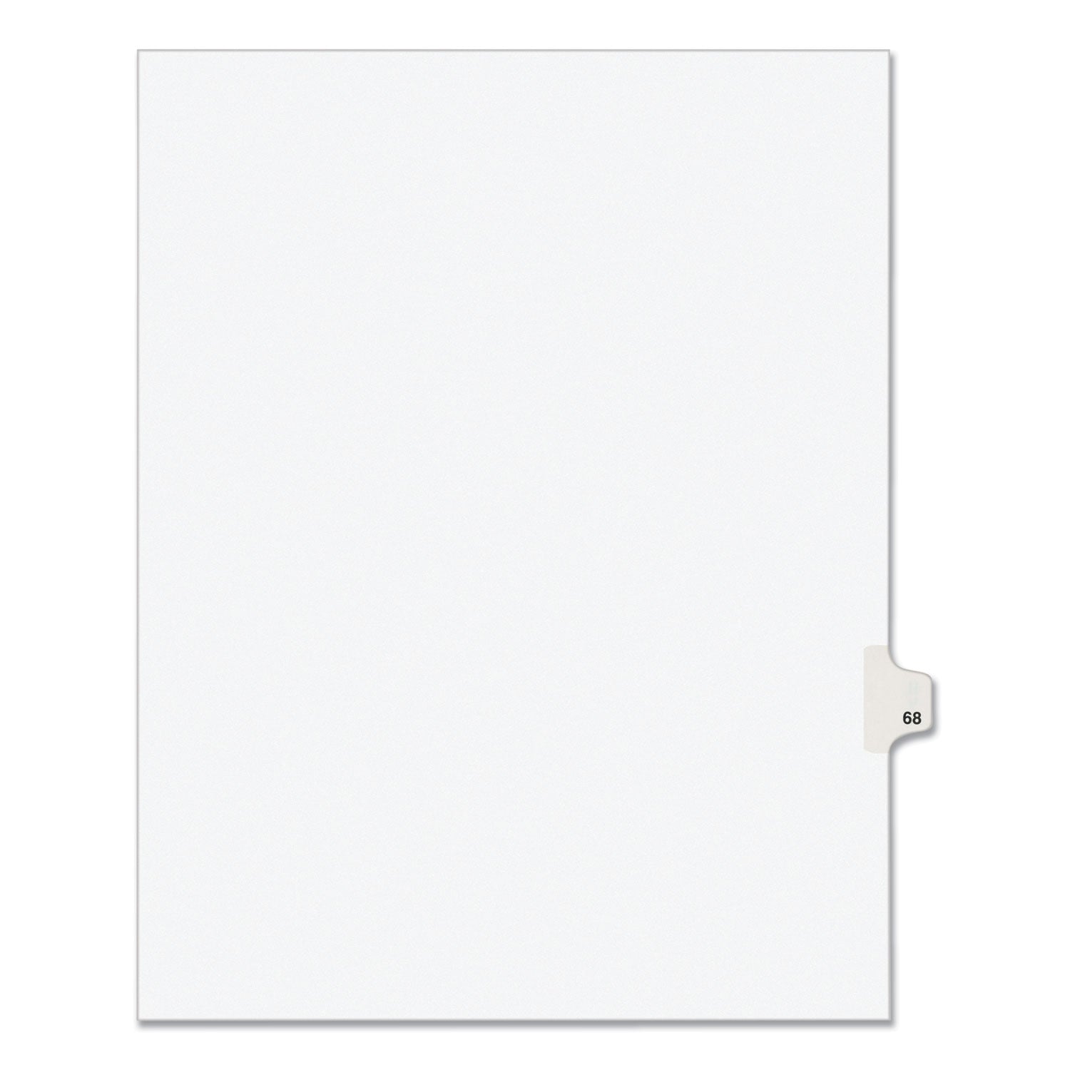 Preprinted Legal Exhibit Side Tab Dividers | 10-Tab