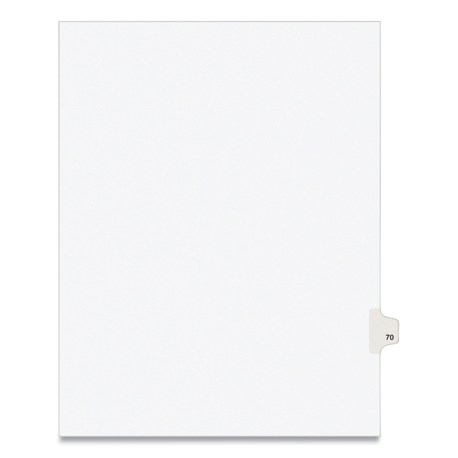 Legal Exhibit Dividers | Avery® 10-Tab, No. 70