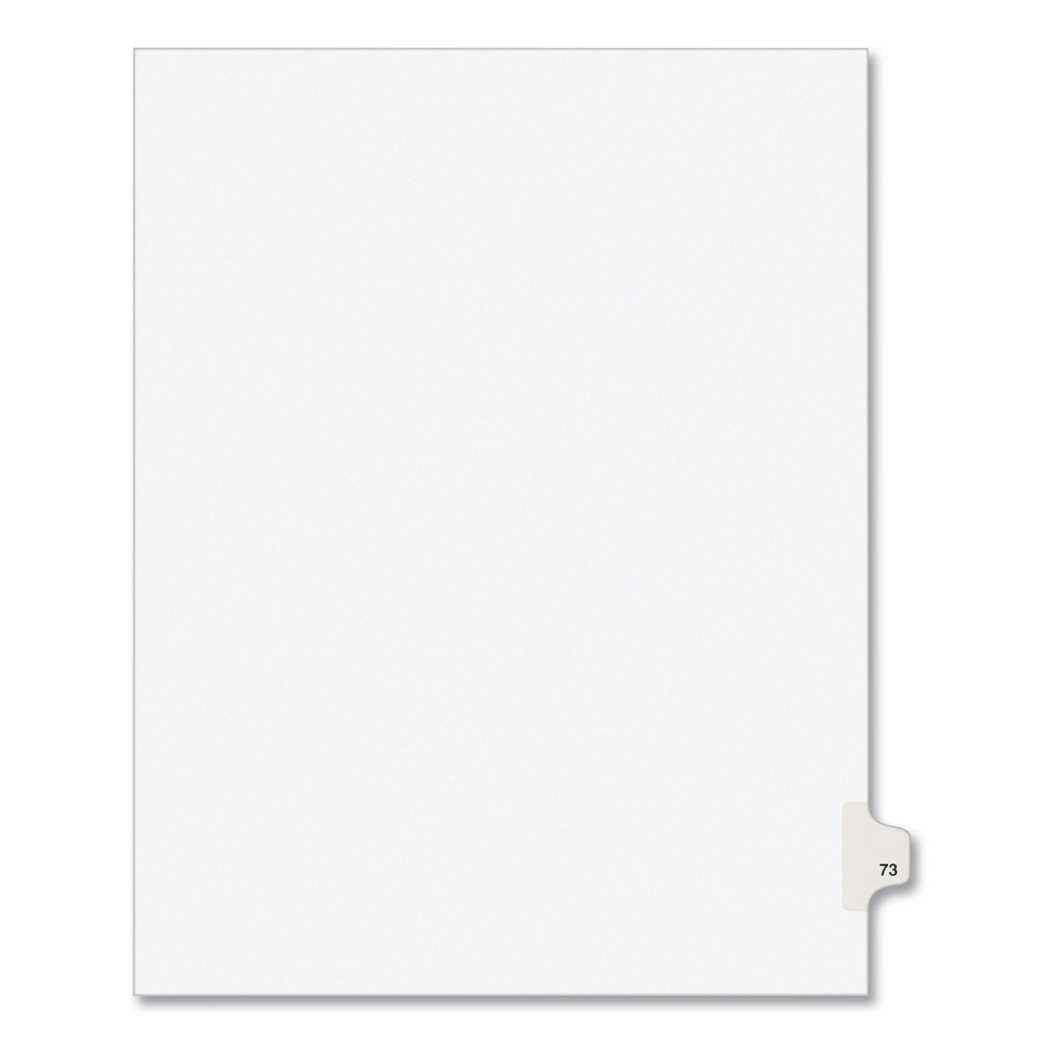 Legal Exhibit Dividers | Avery® 10-Tab, No. 73