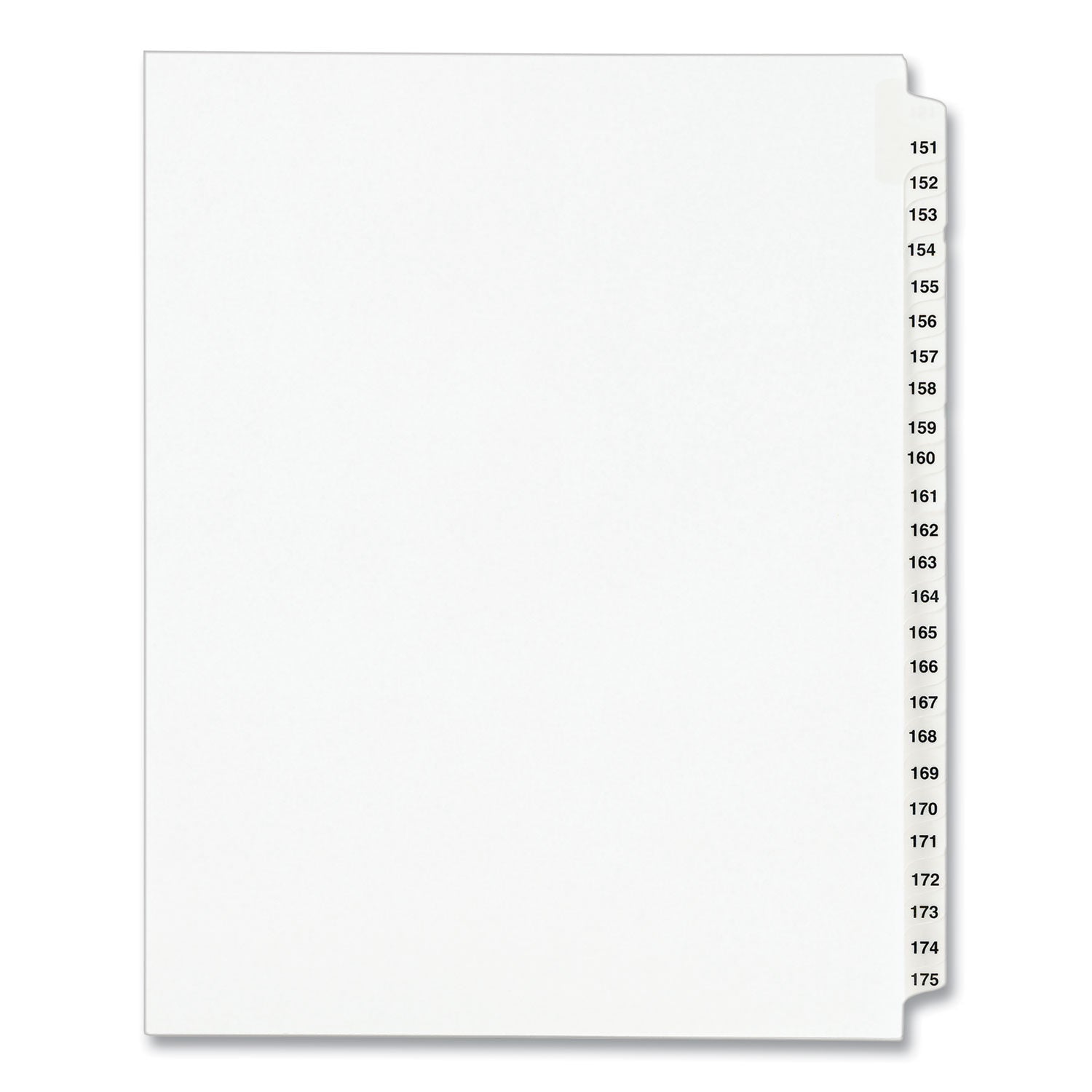 Legal Exhibit Dividers | Tabs 151-175 | Avery®