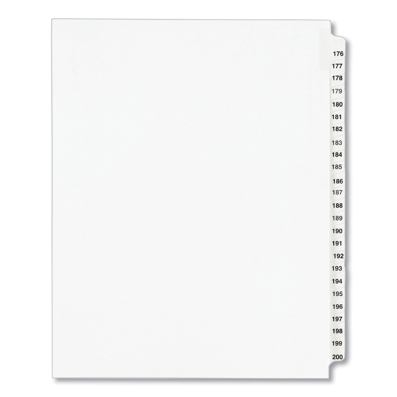 Legal Exhibit Dividers | Tabs 176-200 | Avery®
