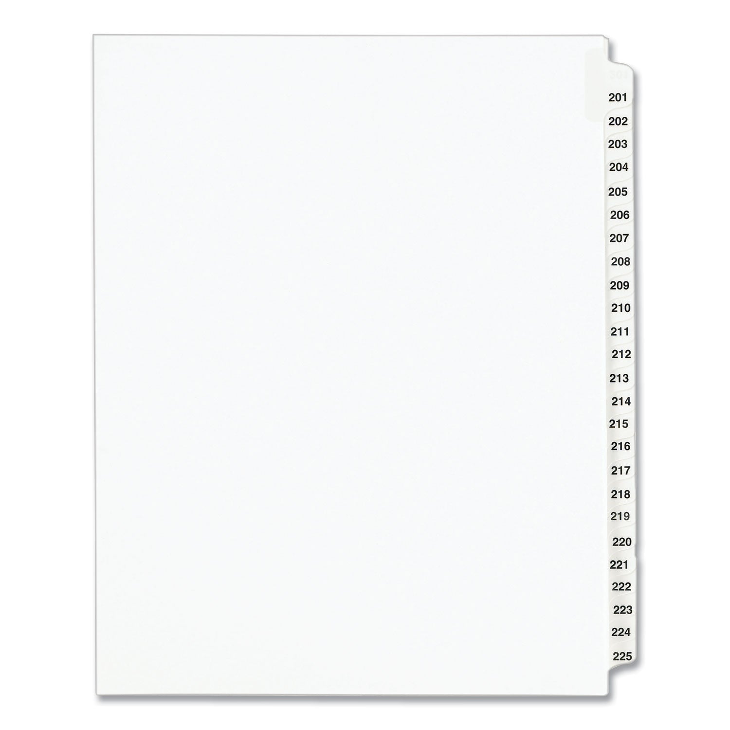 Legal Exhibit Dividers | Tabs 201-225 | Avery®