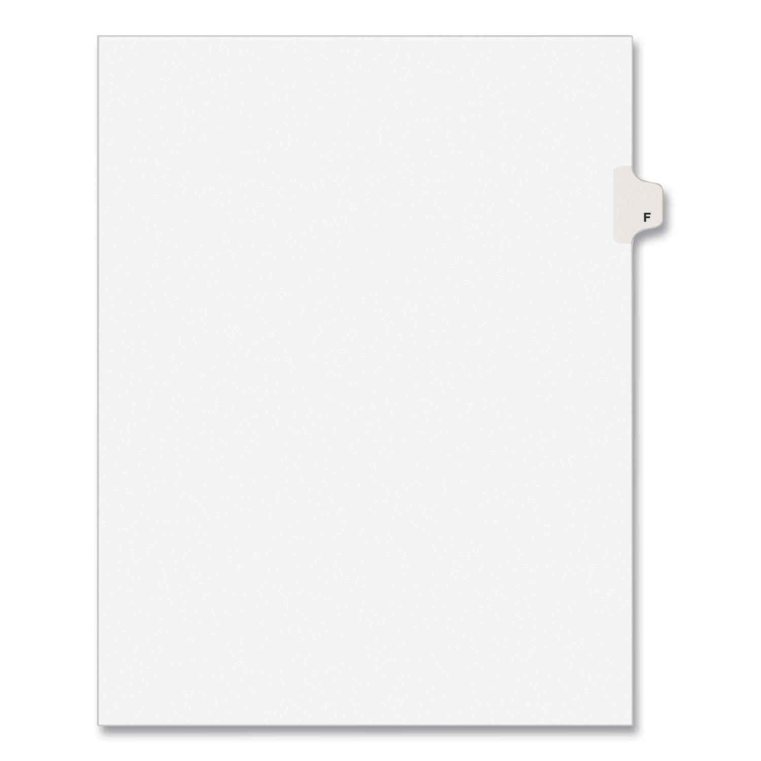 Preprinted Legal Exhibit Side Tab Dividers | 26-Tab