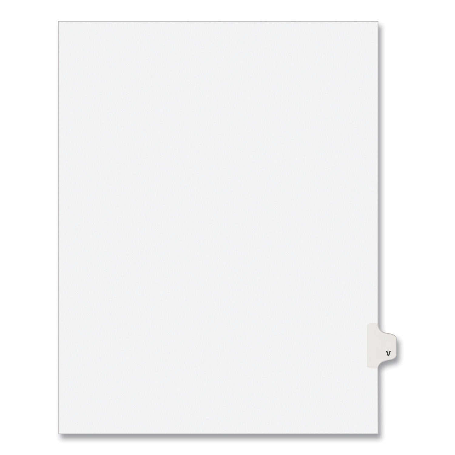Preprinted Legal Exhibit Side Tab Dividers | 26-Tab