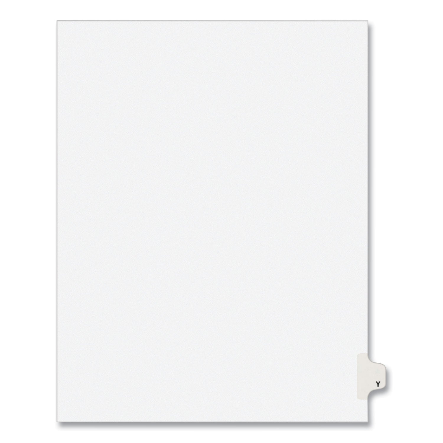Preprinted Legal Exhibit Side Tab Dividers | 26-Tab