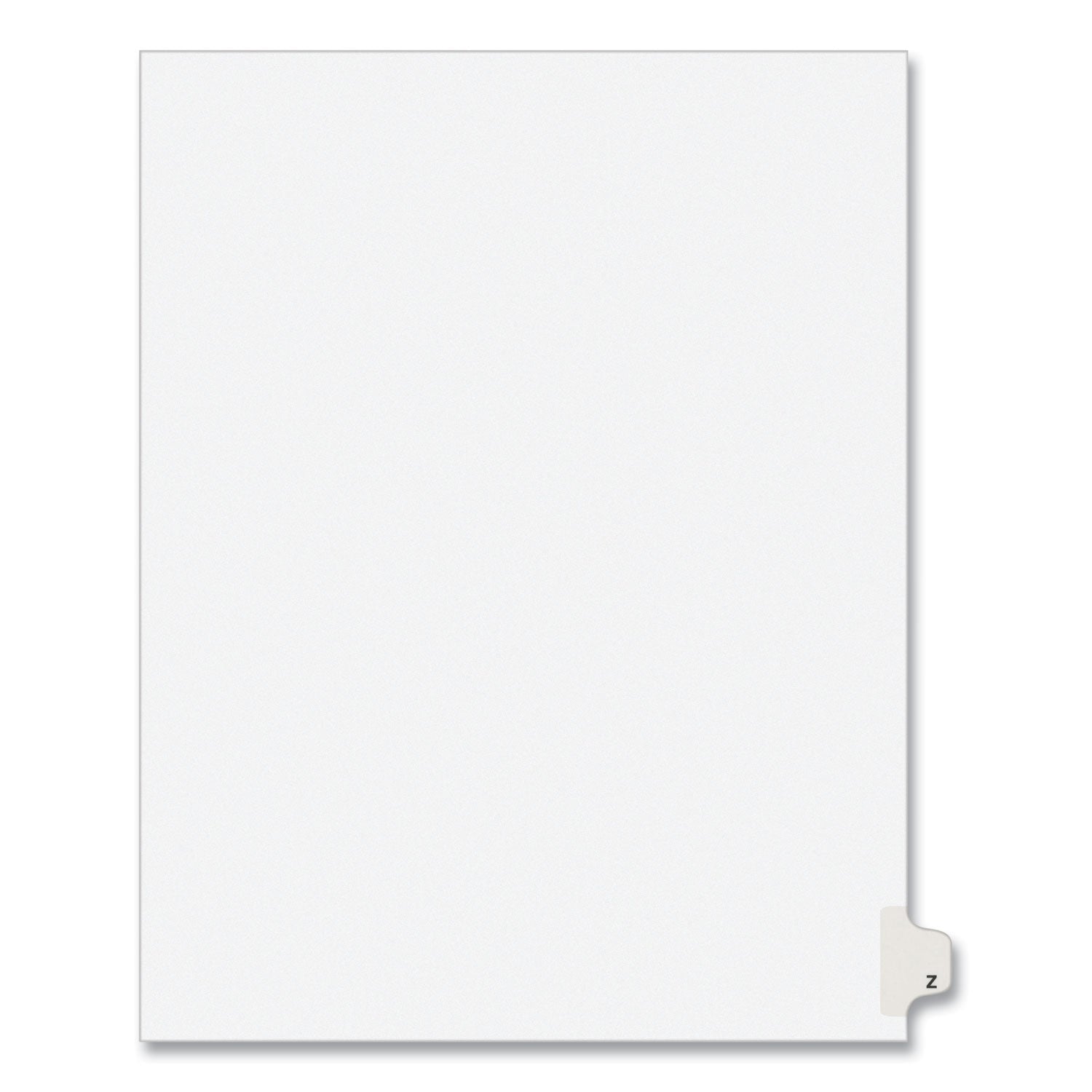 Preprinted Legal Exhibit Side Tab Dividers | 26-Tab