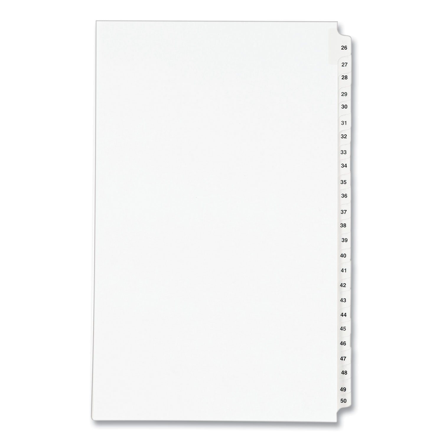 Preprinted Legal Exhibit Side Tab Dividers | 25-Tab