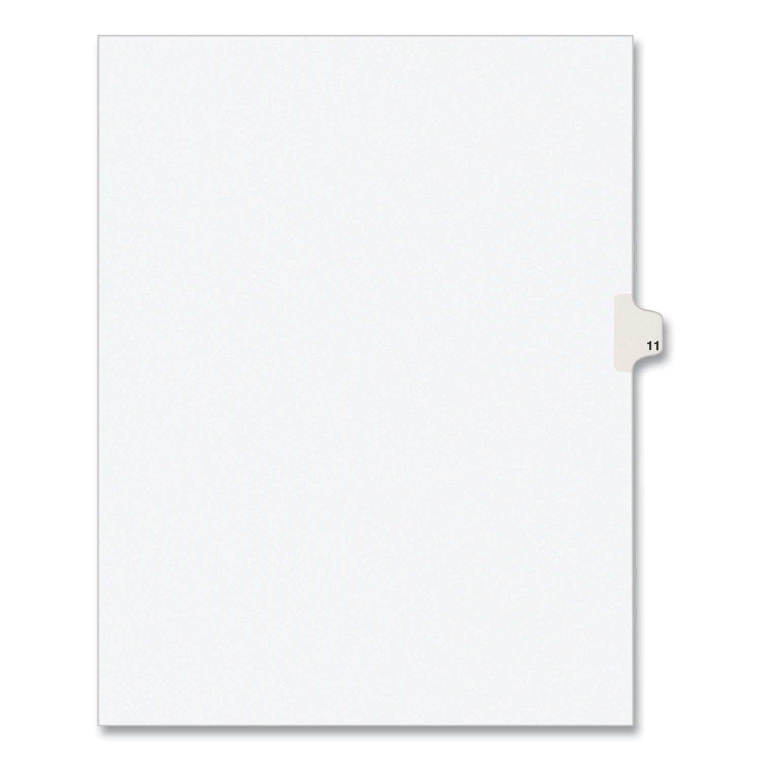 Preprinted Legal Exhibit Side Tab Dividers | 10-Tab