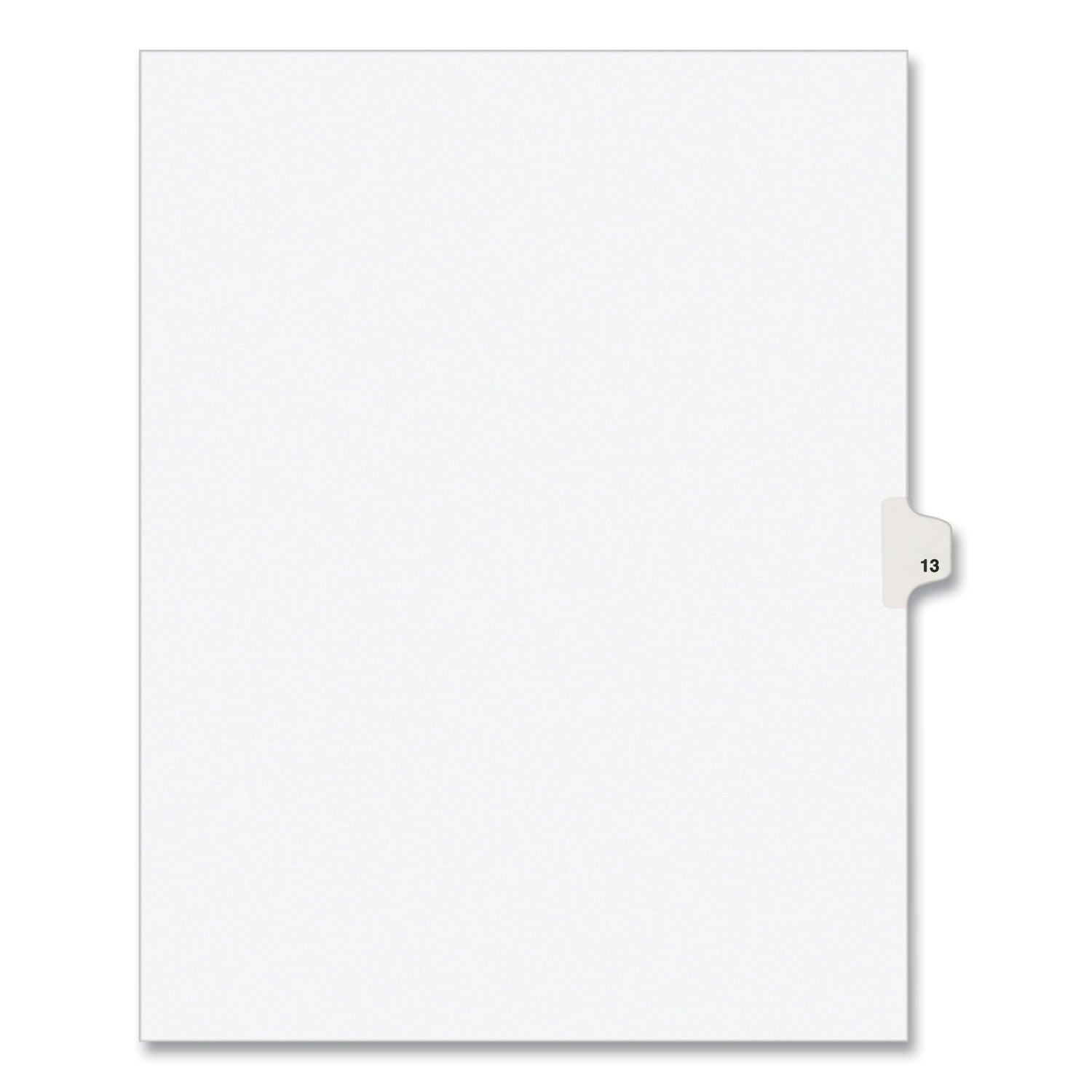 Preprinted Legal Exhibit Side Tab Dividers | 10-Tab