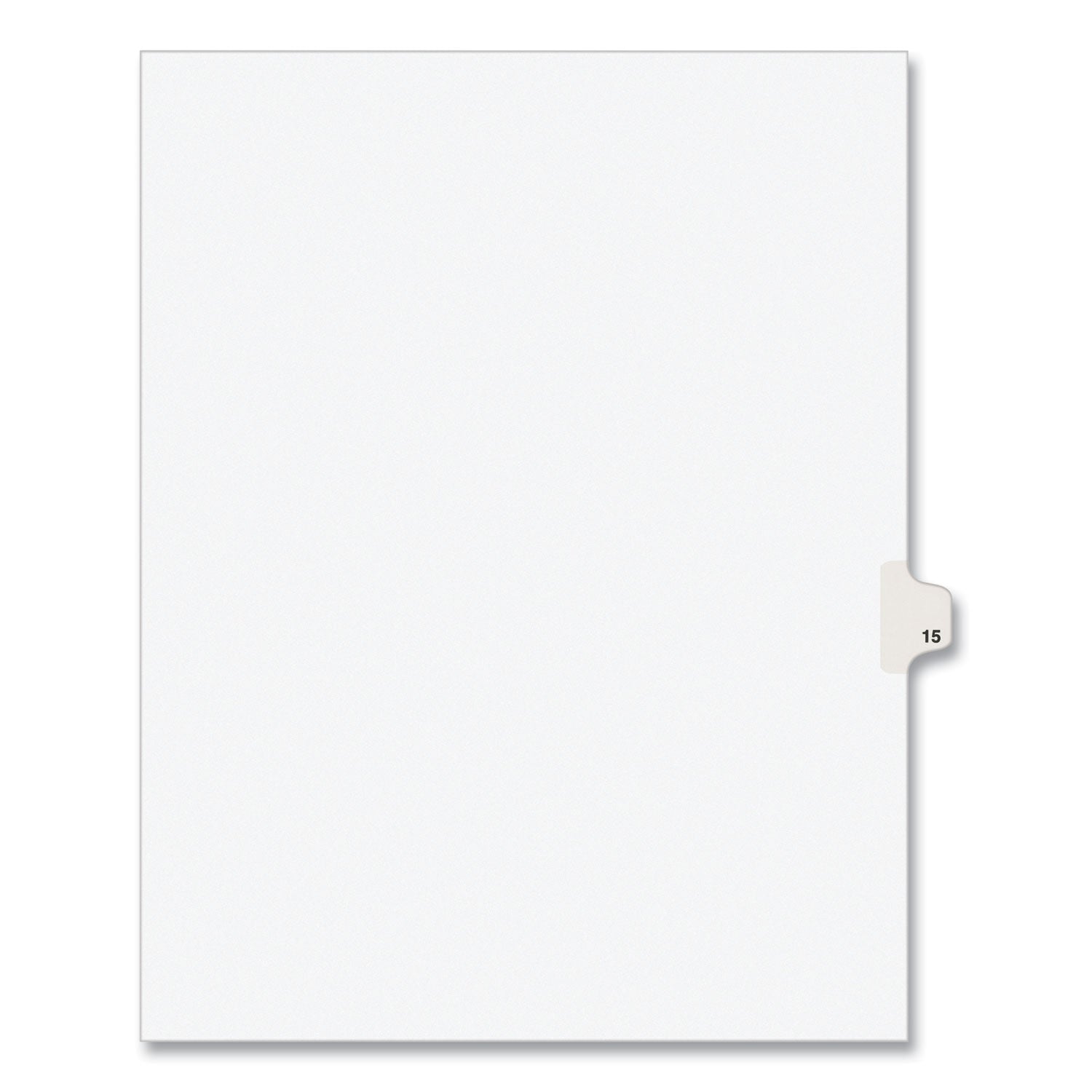 Preprinted Legal Exhibit Side Tab Dividers | 10-Tab