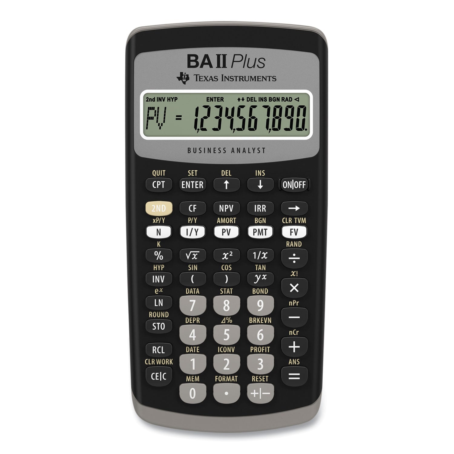 Texas Instruments Baiiplus Financial Calculator, 10-Digit Lcd - Bloom Skins