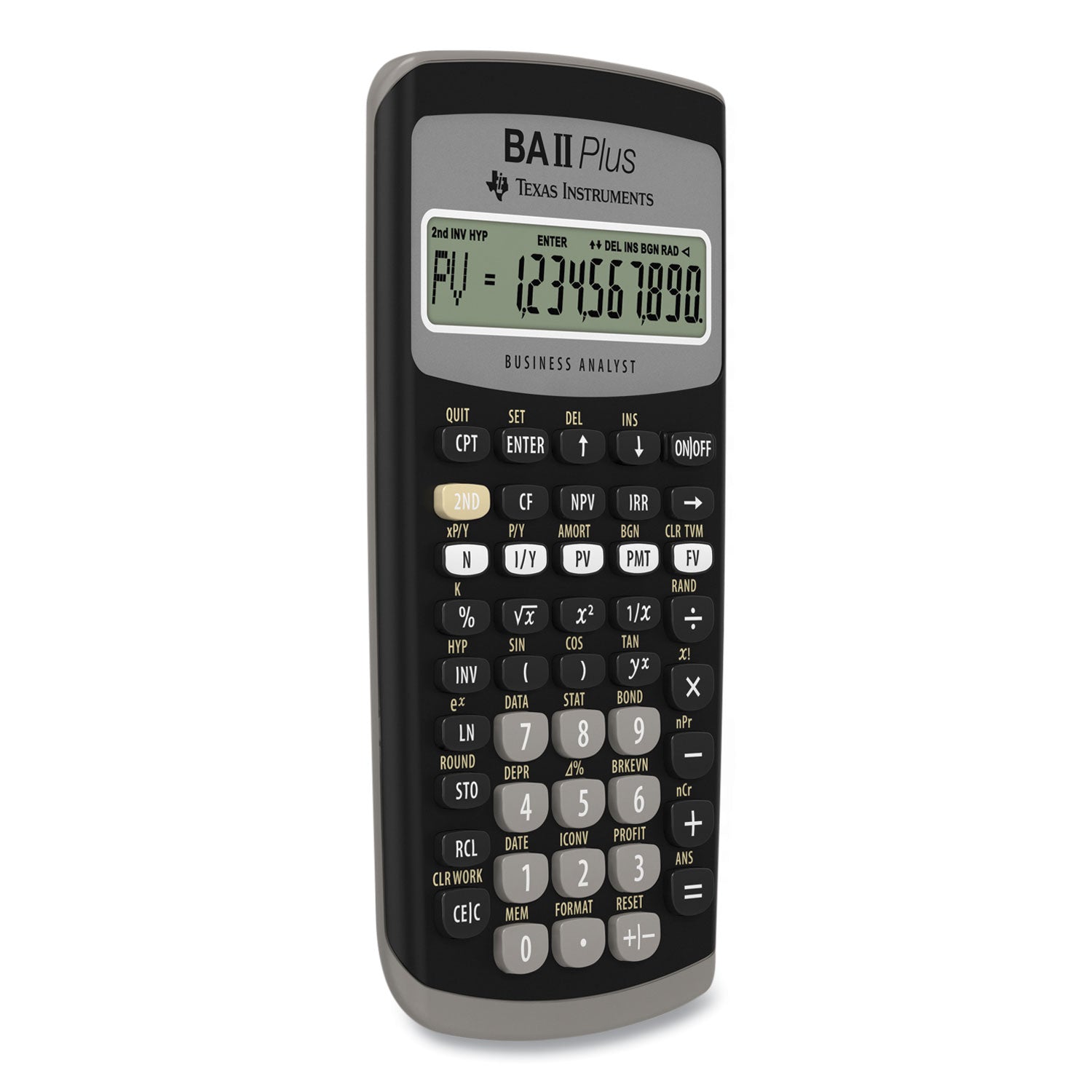 Texas Instruments Baiiplus Financial Calculator, 10-Digit Lcd - Bloom Skins