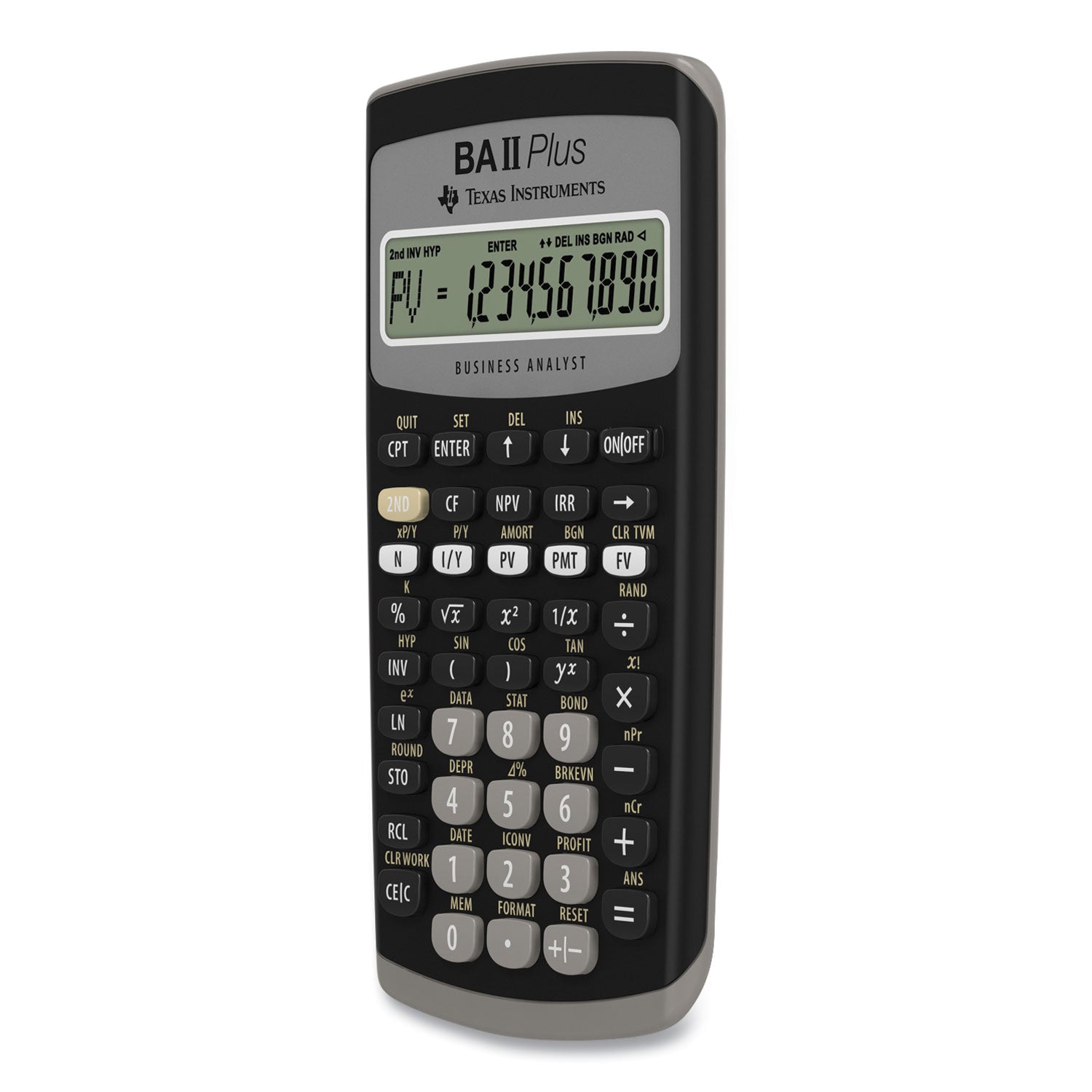 Texas Instruments Baiiplus Financial Calculator, 10-Digit Lcd - Bloom Skins