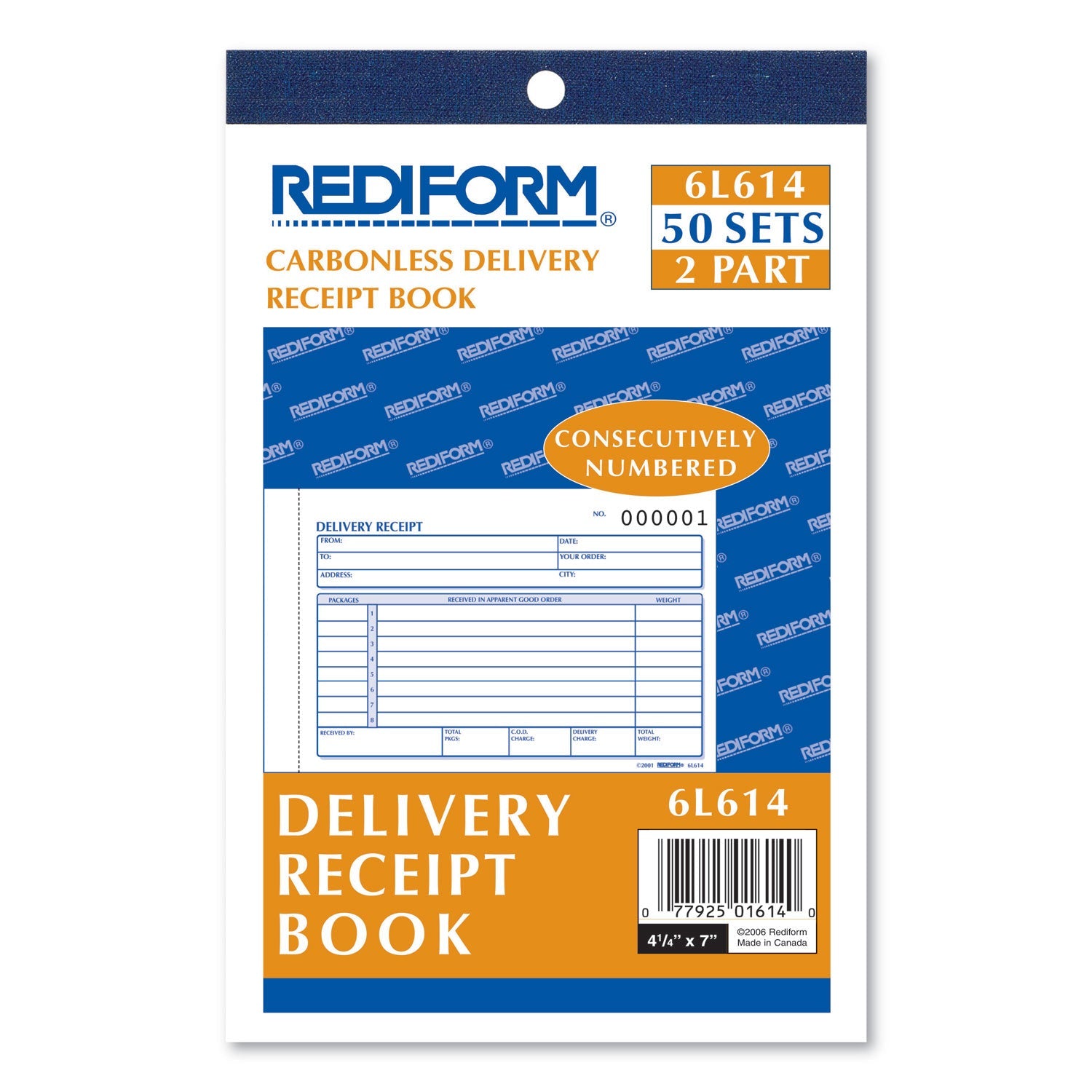 Delivery Receipt Book | Three-Part Carbonless
