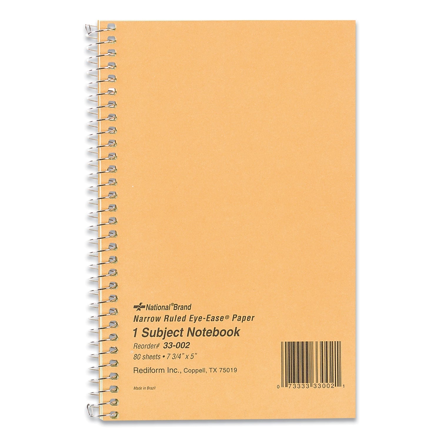 Single-Subject Wirebound Notebook | Narrow Ruled