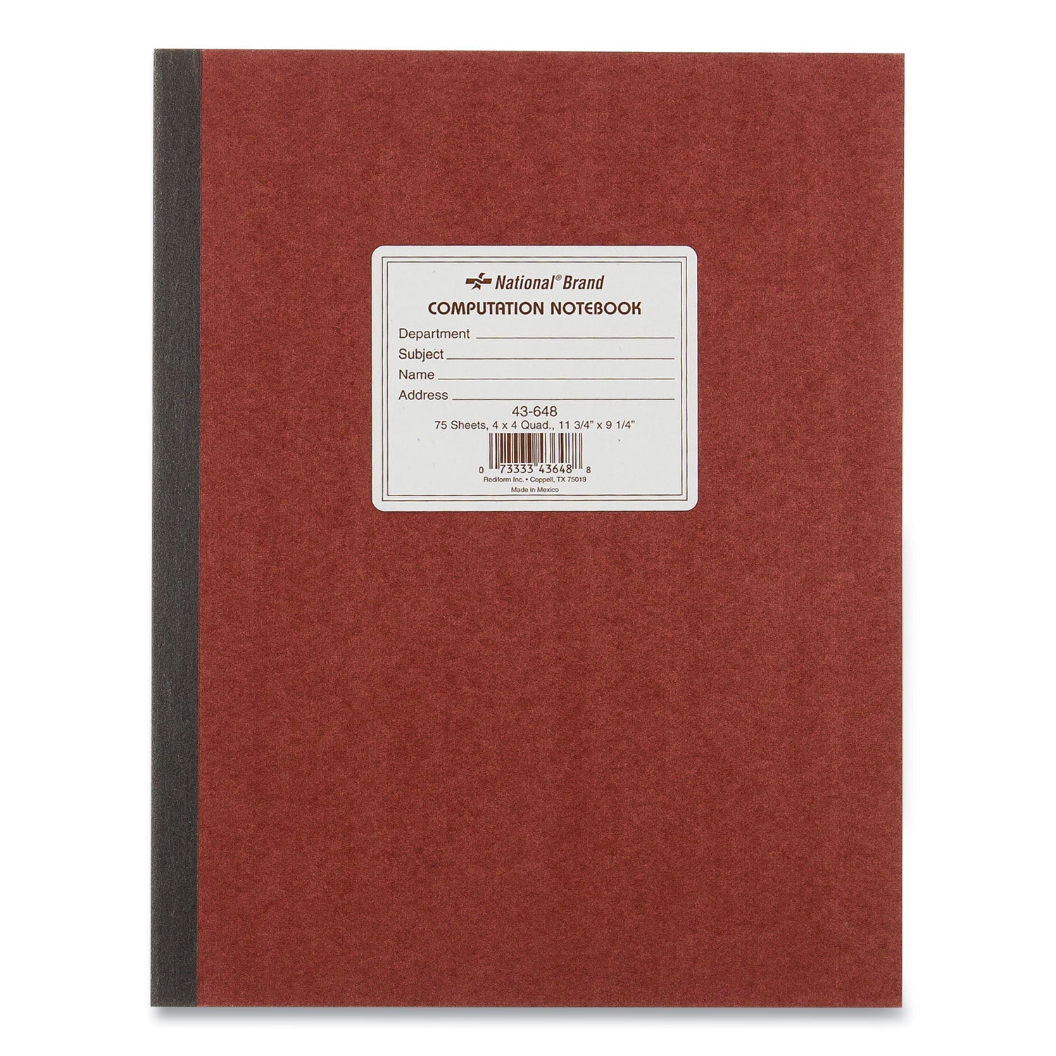 National Computation Notebook | Quadrille Rule