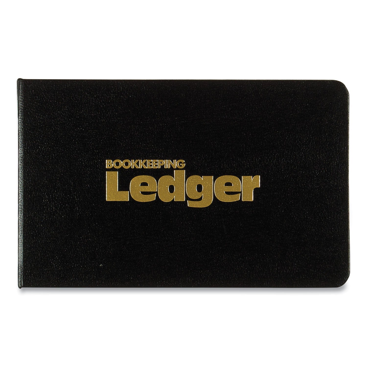 National® Four-Ring Ledger Binder Kit With A-Z Index, Black Cover, 8.5 X 5 Debit-Credit-Balance Sheets, 100 Sheets/book