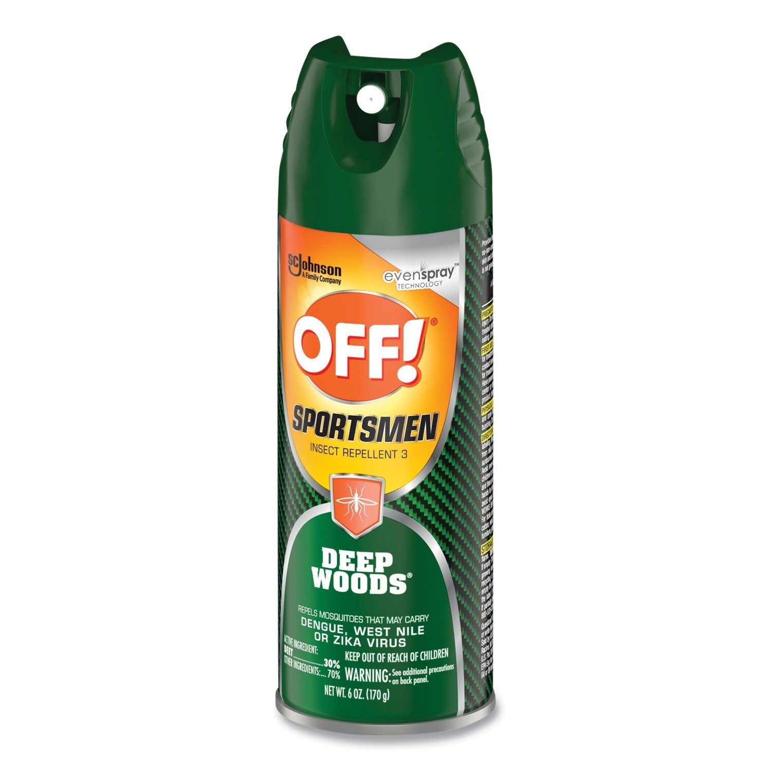 OFF!® Deep Woods Sportsmen Insect Repellent, 6 oz Aerosol Spray, 12/Carton
