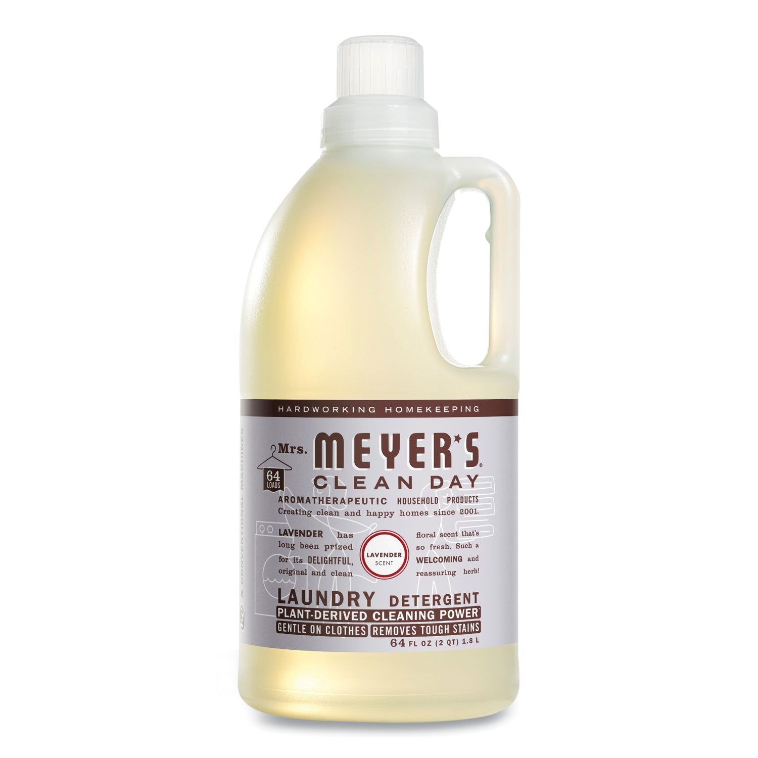 Mrs. Meyer's® Liquid Laundry Detergent, Lavender Scent, 64 Oz Bottle